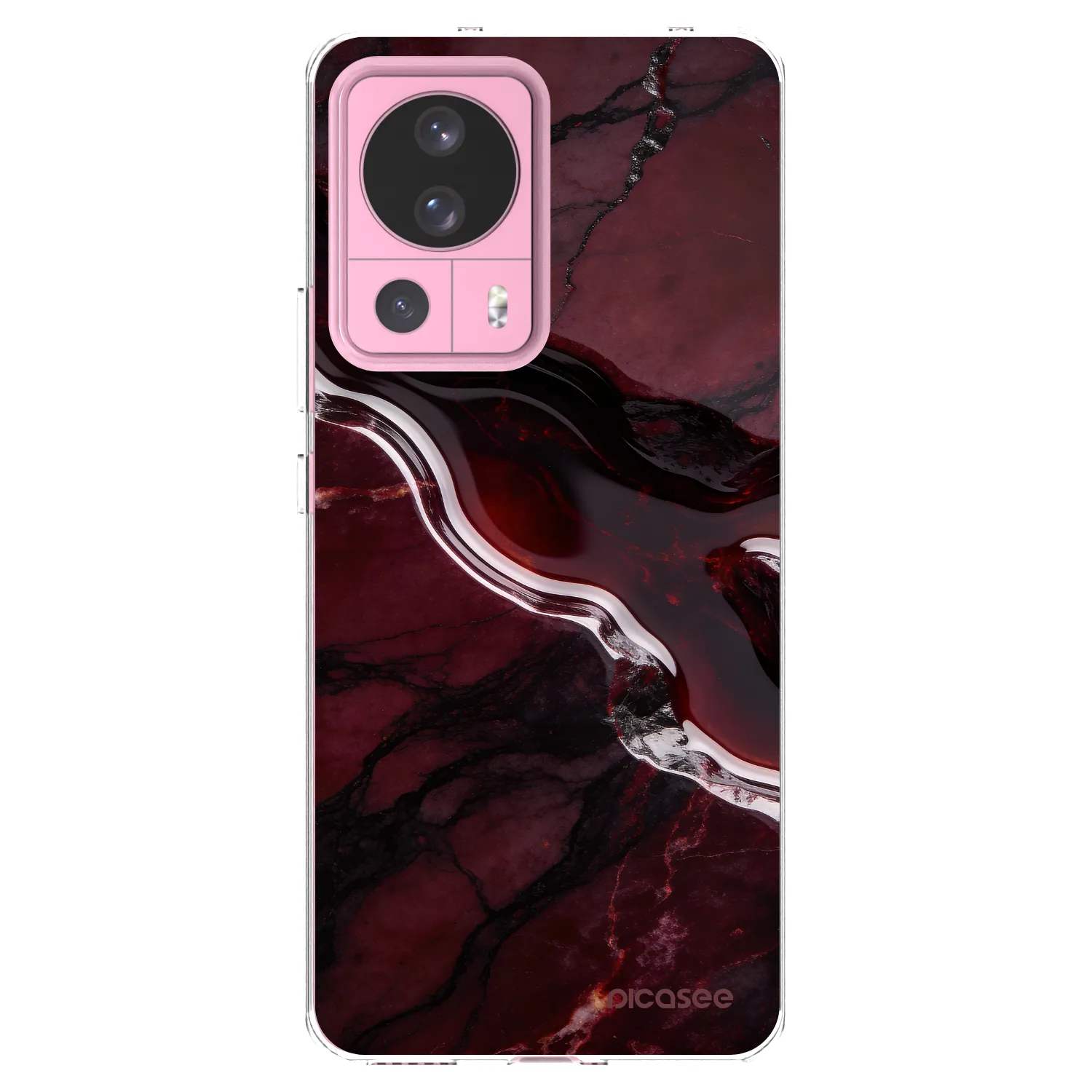 Picasee silikonski prozorni ovitek za Xiaomi 13 Lite - Cherry stone
