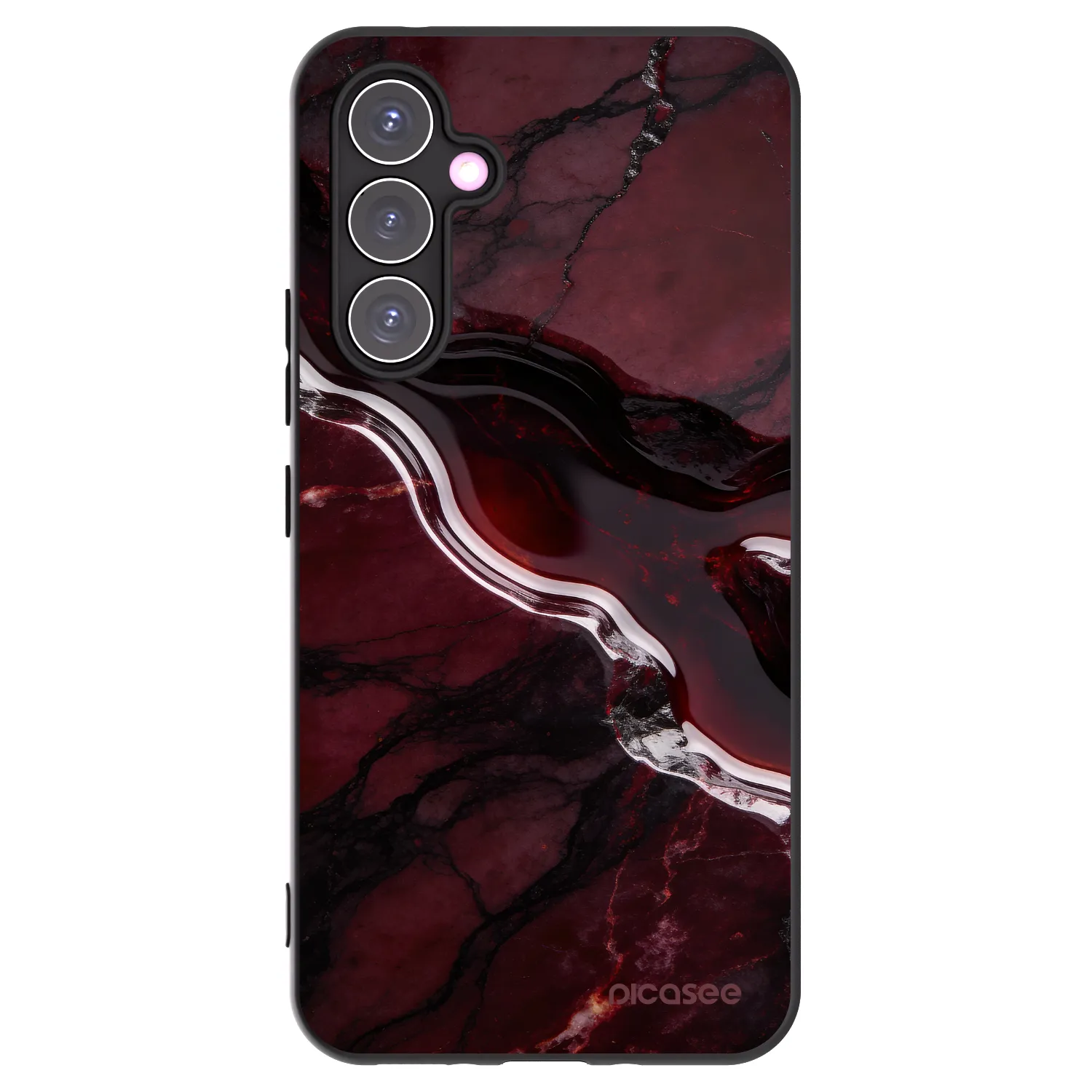 Picasee silikonski črni ovitek za Samsung Galaxy A54 5G A546B - Cherry stone