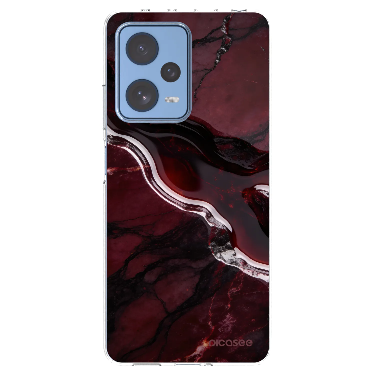 Picasee silikonski prozorni ovitek za Xiaomi Redmi Note 12 Pro 5G - Cherry stone