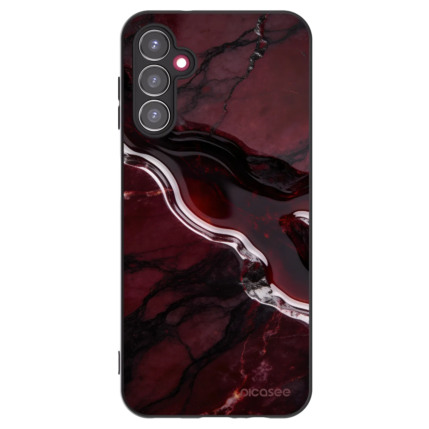 Picasee silikonski črni ovitek za Samsung Galaxy A14 4G A145R - Cherry stone