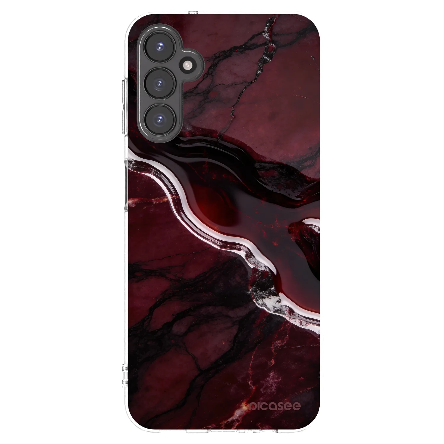 Picasee silikonski prozorni ovitek za Samsung Galaxy A14 4G A145R - Cherry stone