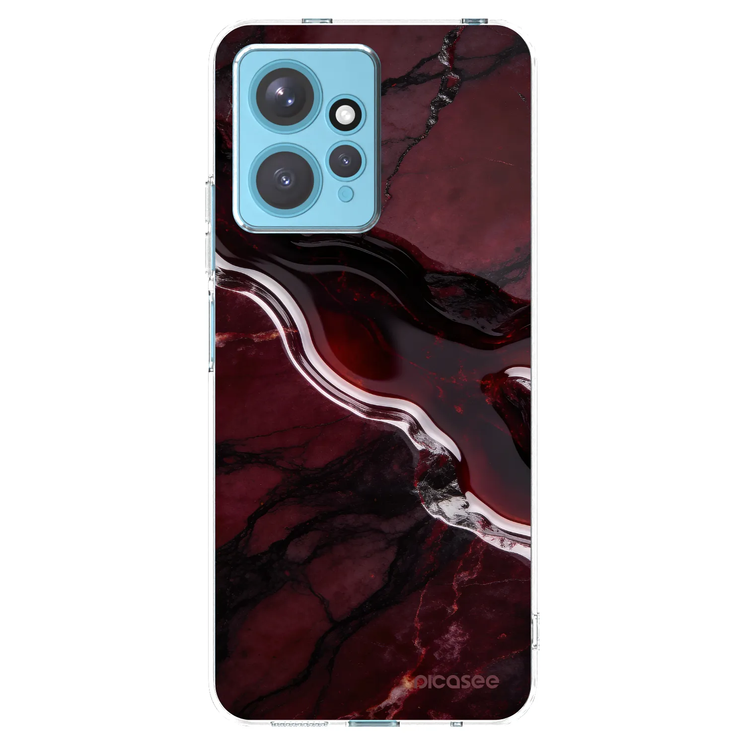 Picasee silikonski prozorni ovitek za Xiaomi Redmi Note 12 4G - Cherry stone