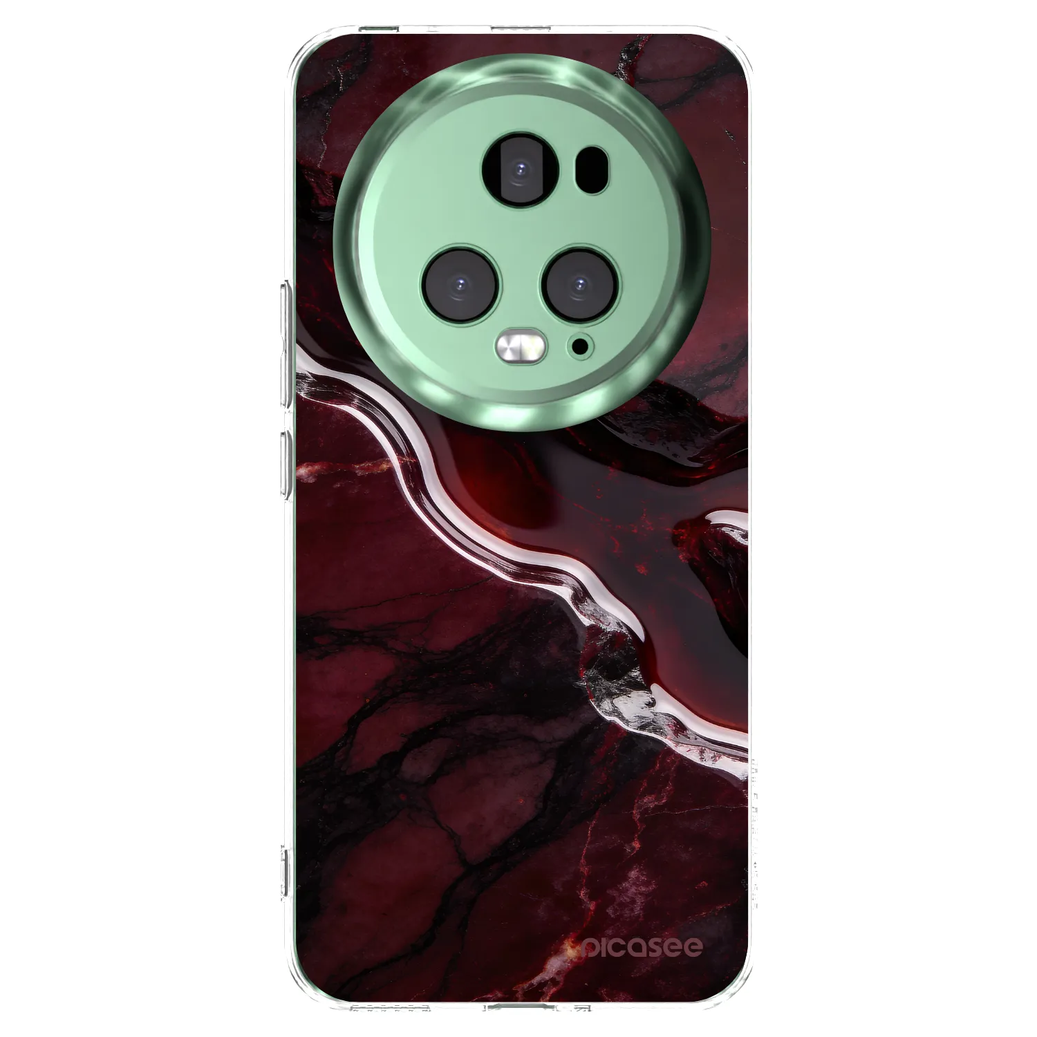 Picasee silikonski prozorni ovitek za Honor Magic5 Pro - Cherry stone