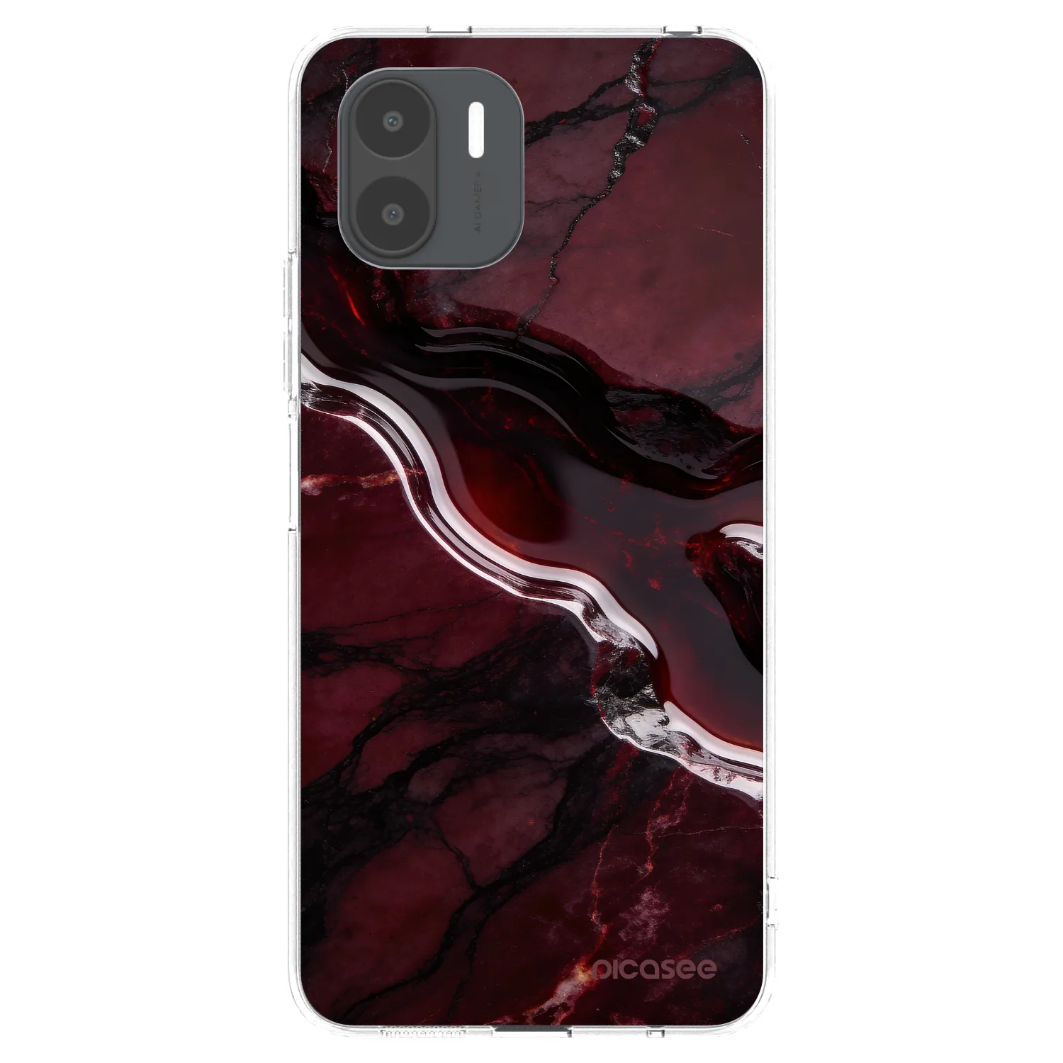 Picasee silikonski prozorni ovitek za Xiaomi Redmi A2 - Cherry stone