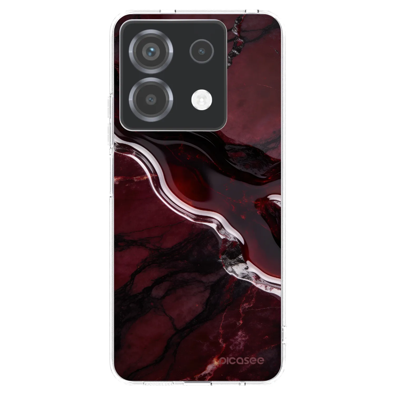 Picasee silikonski prozorni ovitek za Xiaomi Poco X6 - Cherry stone