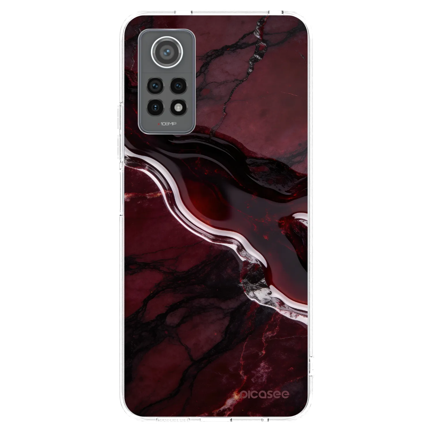 Picasee silikonski prozorni ovitek za Xiaomi Redmi Note 12 Pro 4G - Cherry stone