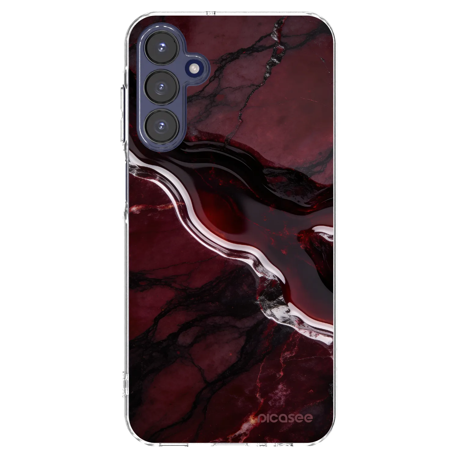 Picasee silikonski prozorni ovitek za Samsung Galaxy A15 A155F 4G - Cherry stone