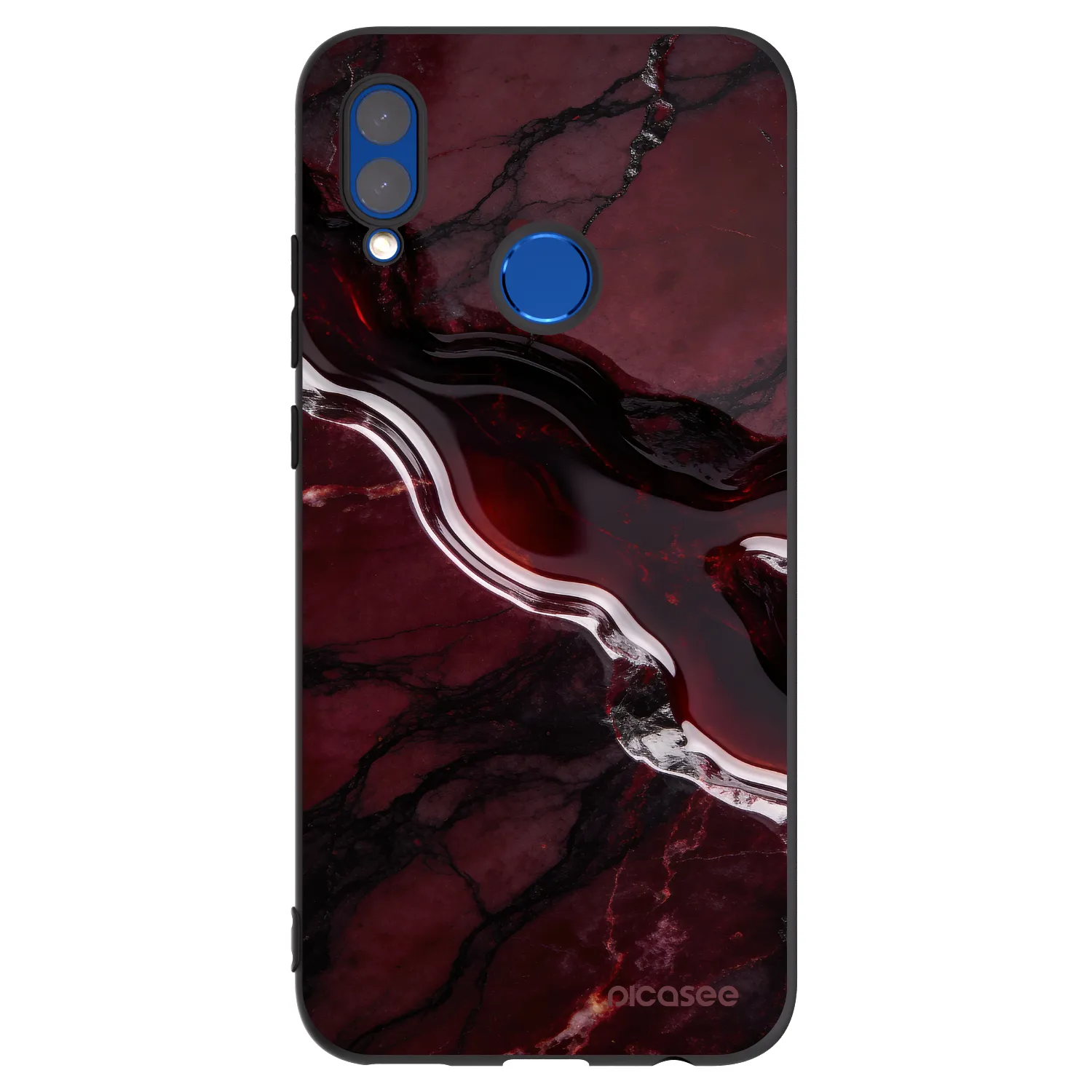 Picasee silikonski črni ovitek za Honor 10 Lite - Cherry stone