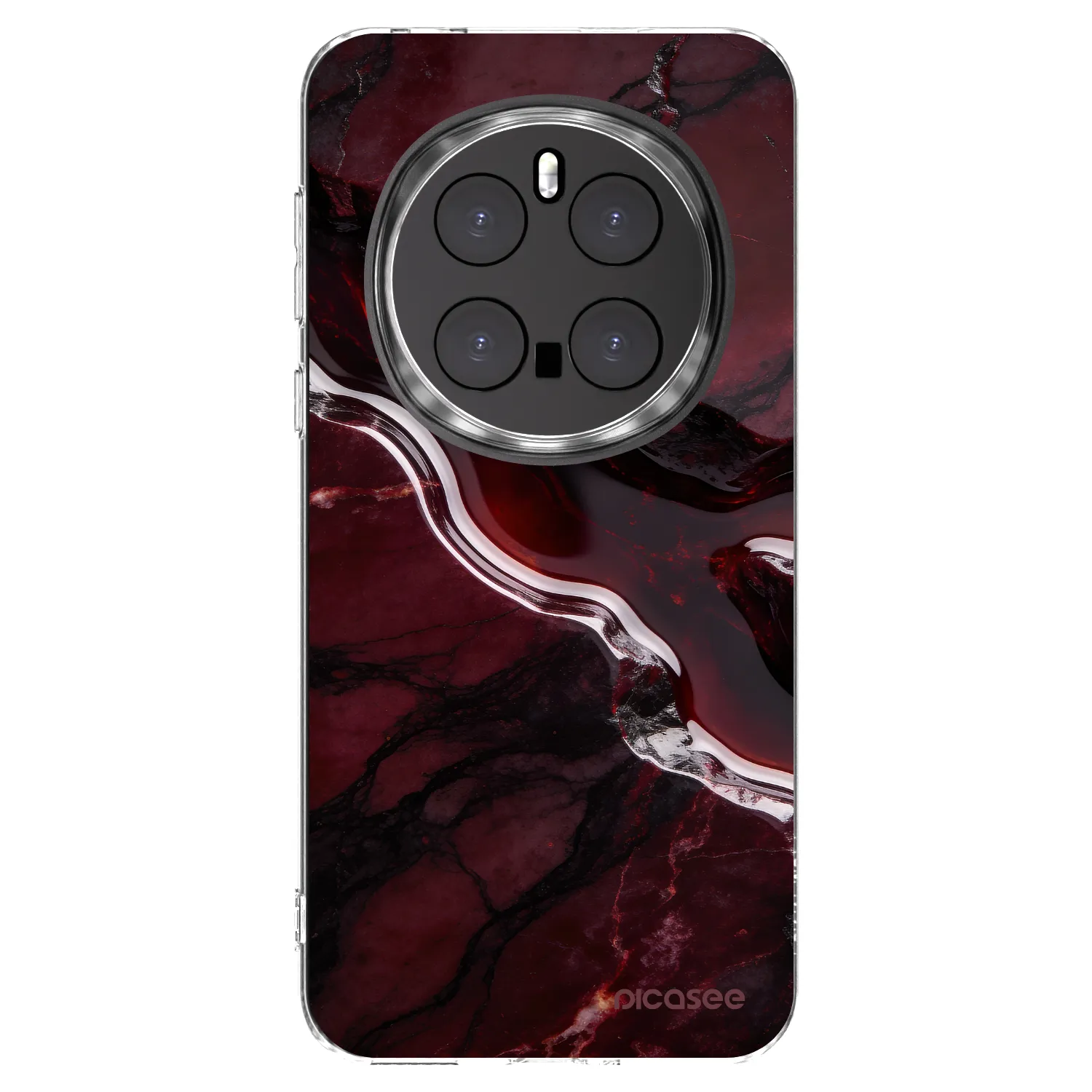 Picasee silikonski prozorni ovitek za Honor Magic7 Pro 5G - Cherry stone