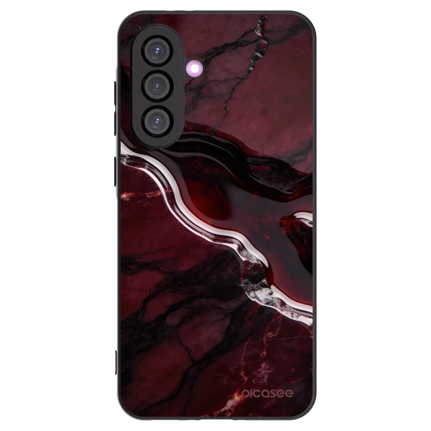 Picasee silikonski črni ovitek za Samsung Galaxy A56 5G A566B - Cherry stone