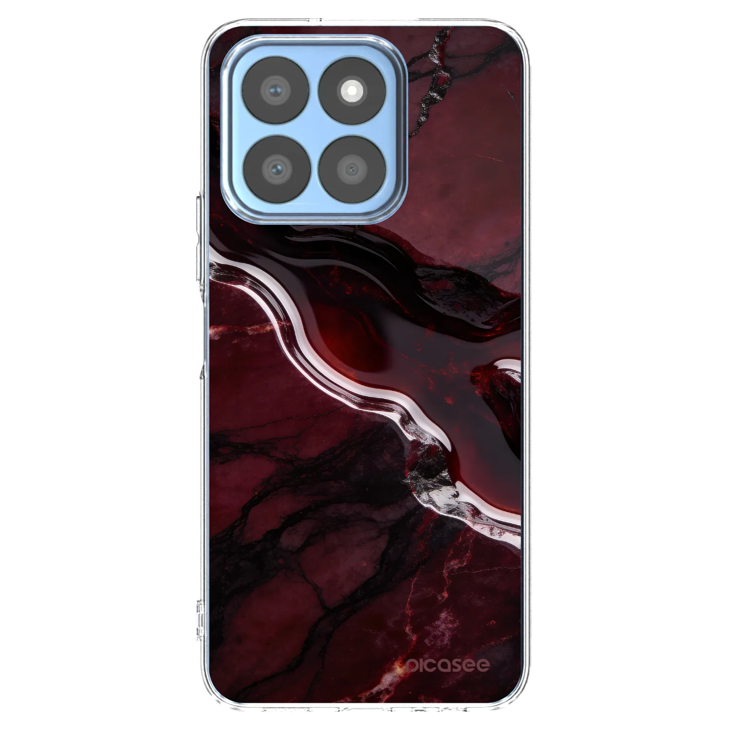 Picasee silikonski prozorni ovitek za Honor X8c - Cherry stone
