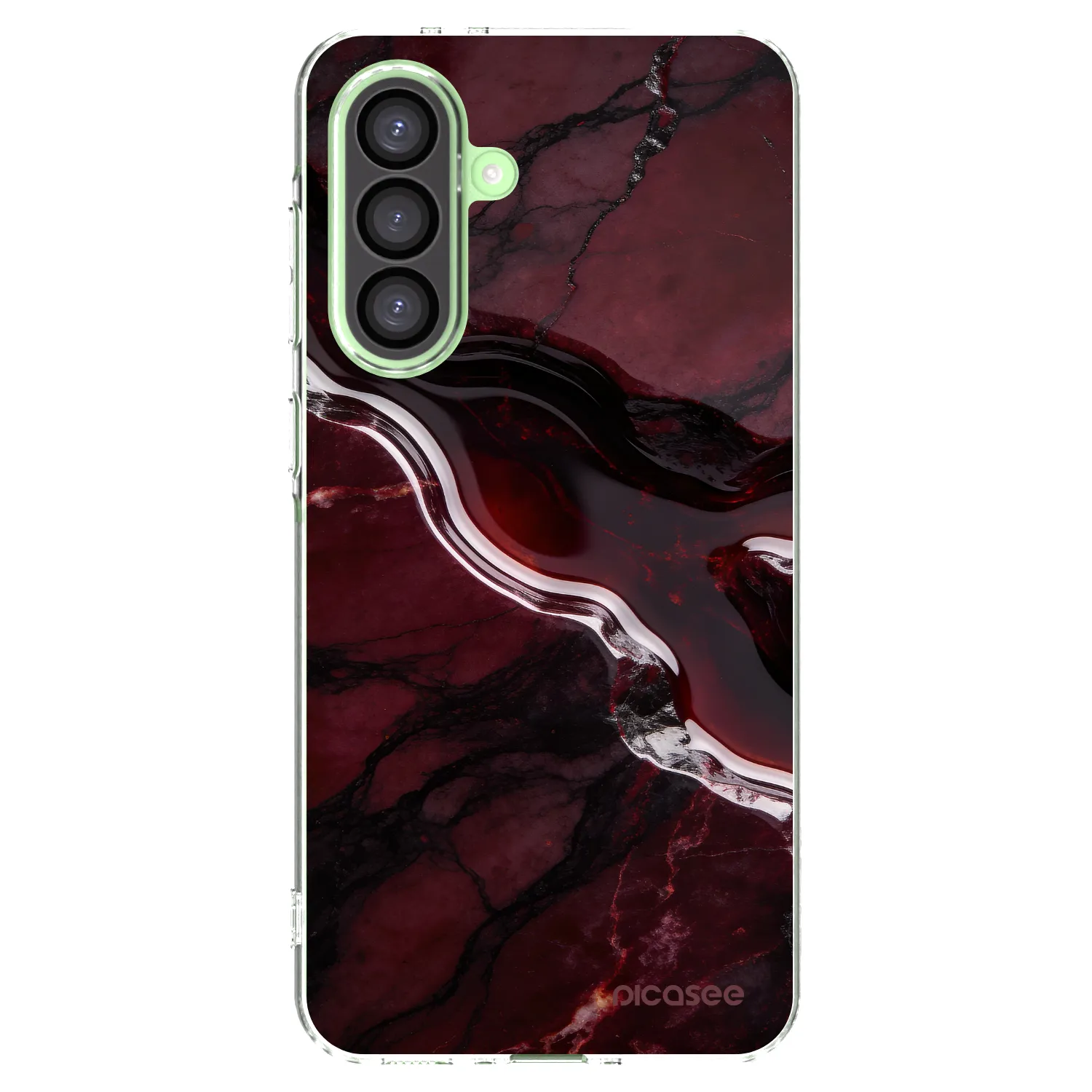 Picasee silikonski prozorni ovitek za Samsung Galaxy A26 5G A266B - Cherry stone