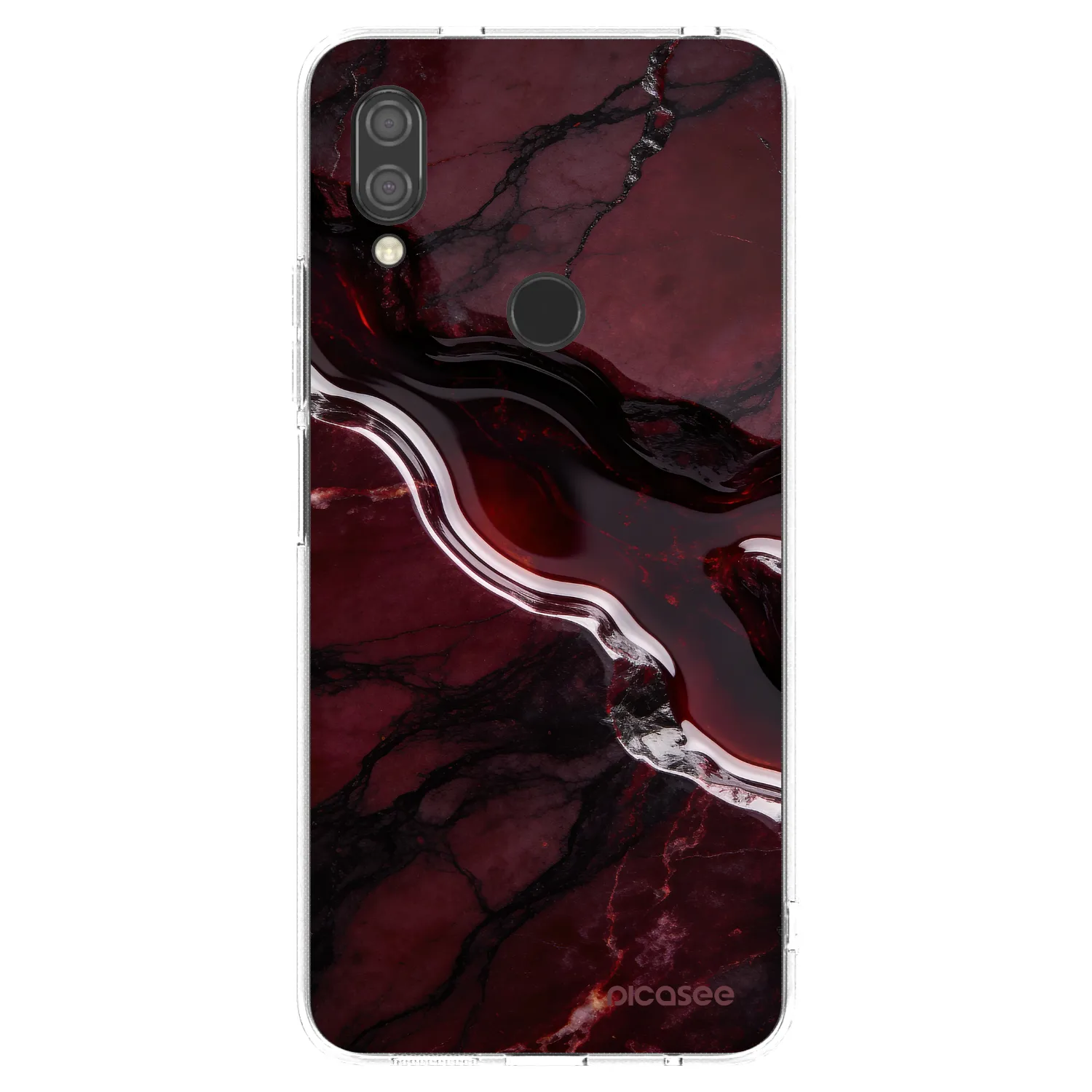 Picasee silikonski prozorni ovitek za Xiaomi Redmi 7 - Cherry stone