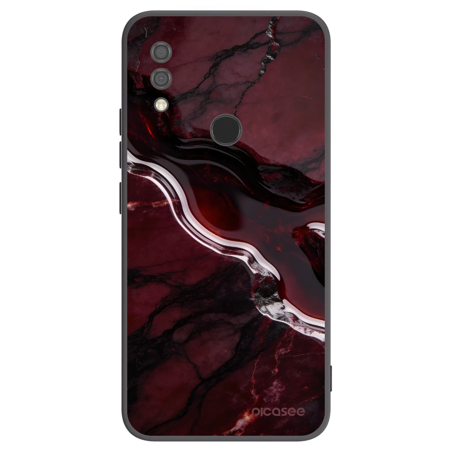 Picasee silikonski črni ovitek za Xiaomi Redmi 7 - Cherry stone