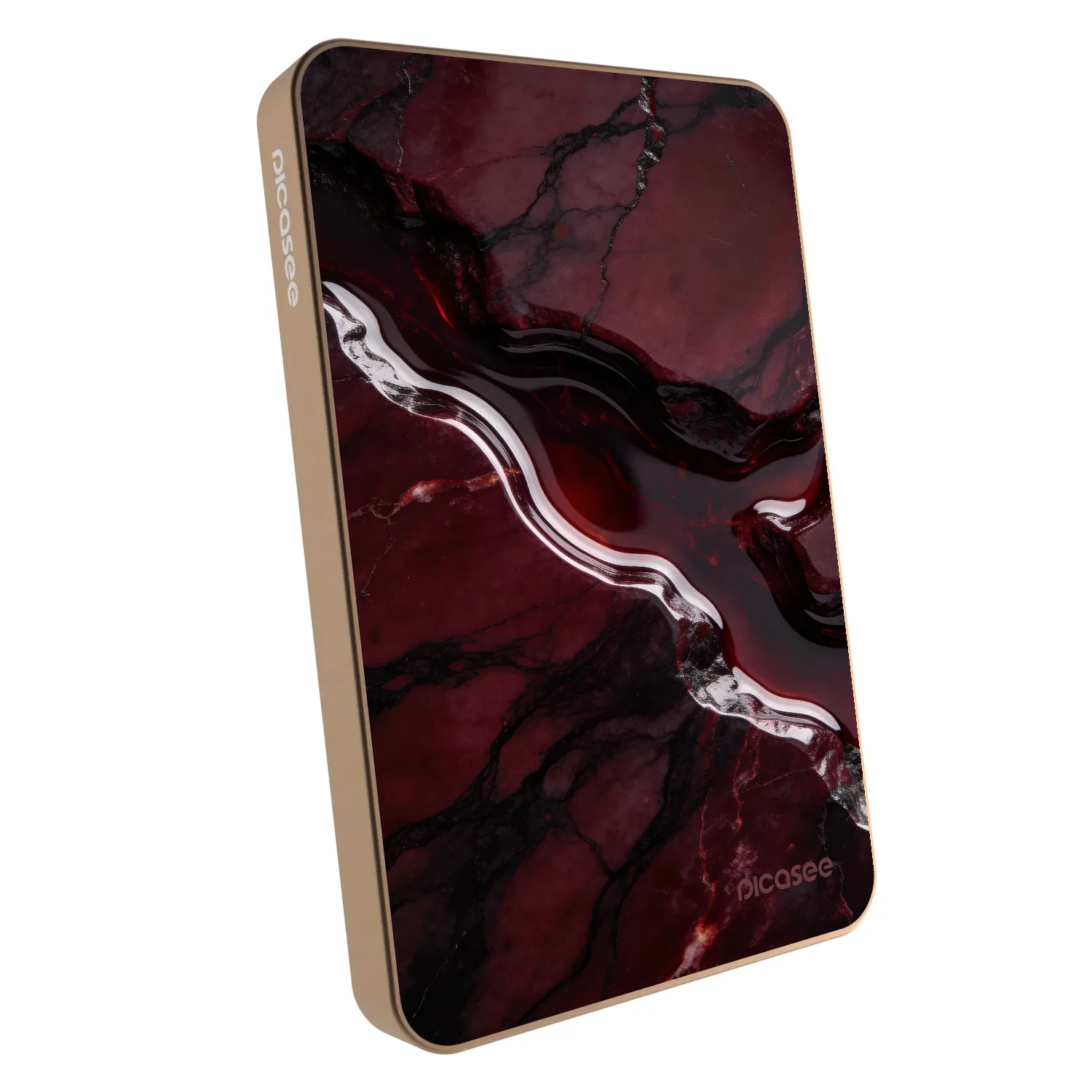 Picasee Prenosna baterija z MagSafe 5 000 mAh Zlati - Cherry stone