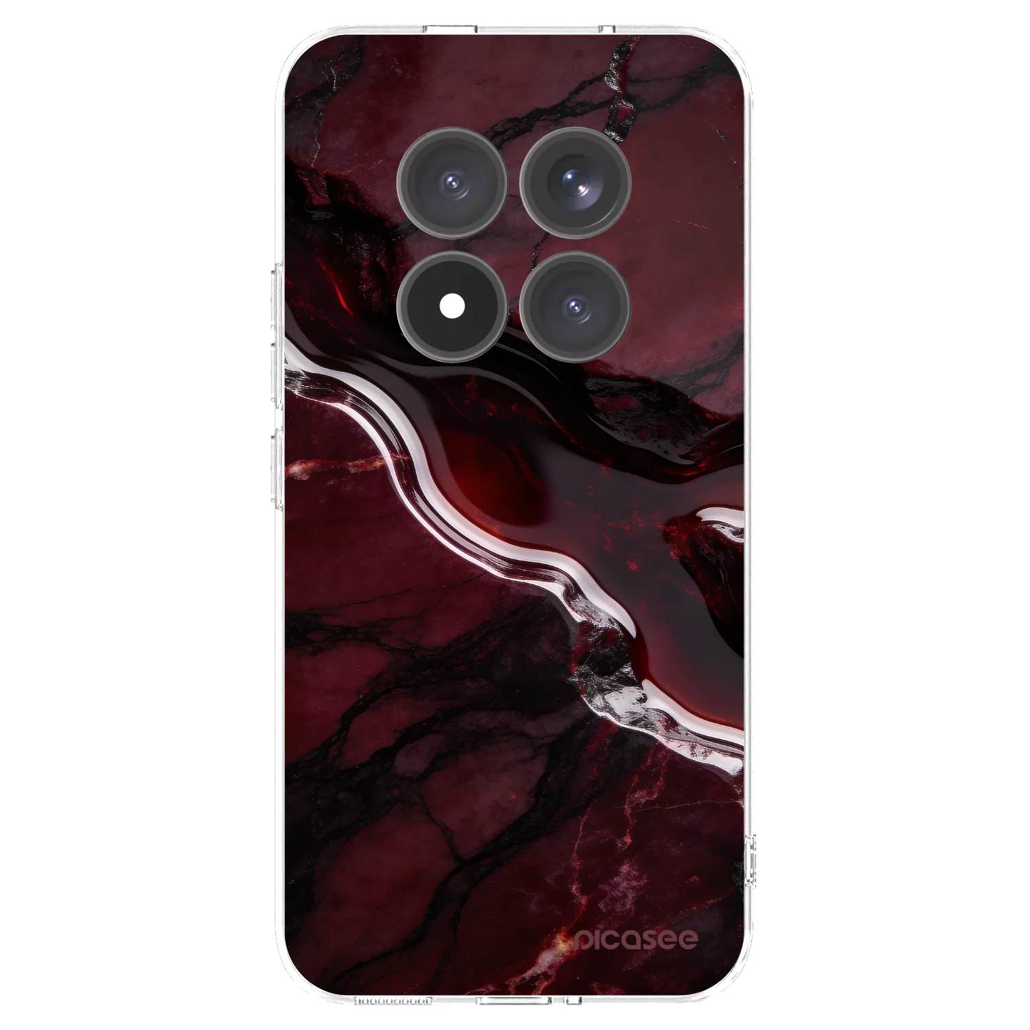 Picasee silikonski prozorni ovitek za Xiaomi Redmi Note 15 Pro+ - Cherry stone