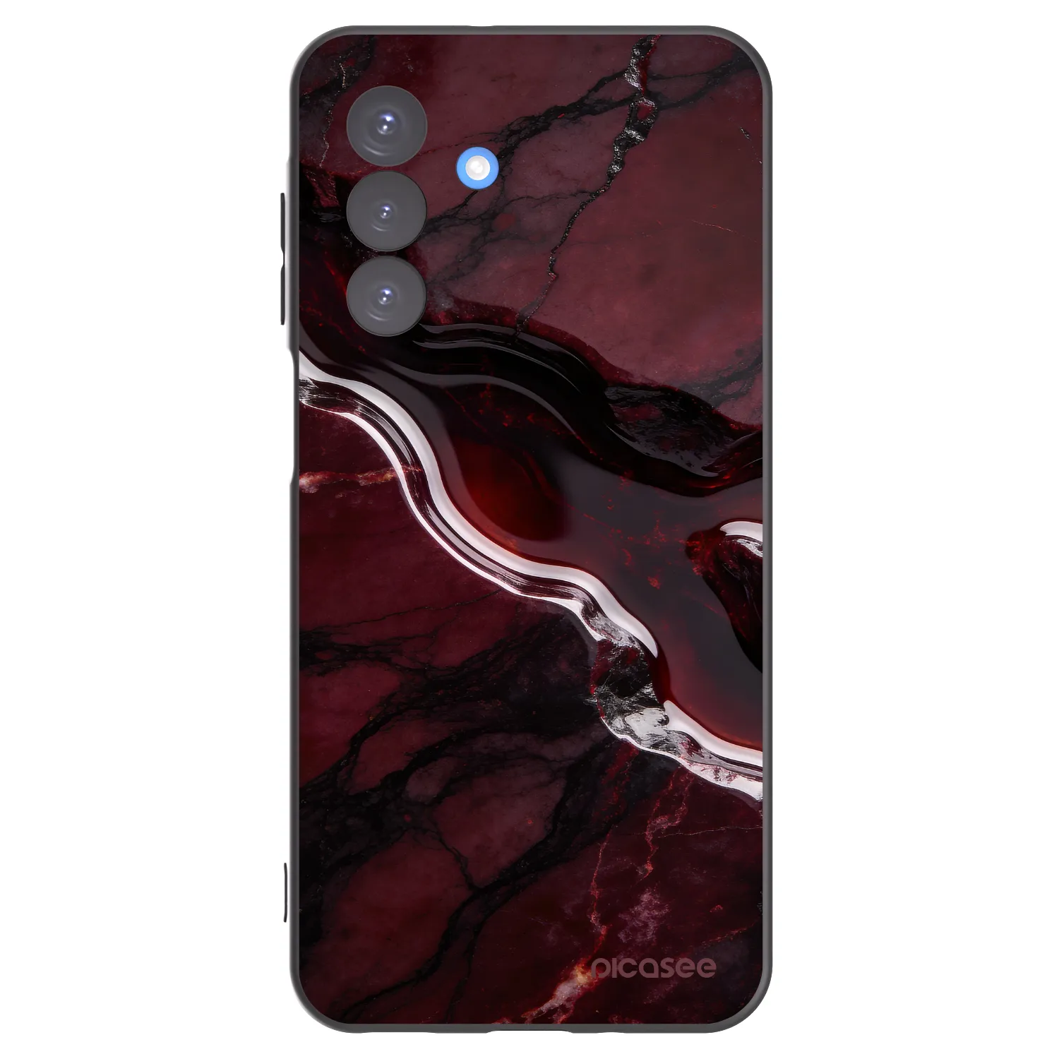 Picasee silikonski črni ovitek za Samsung Galaxy A17 5G - Cherry stone