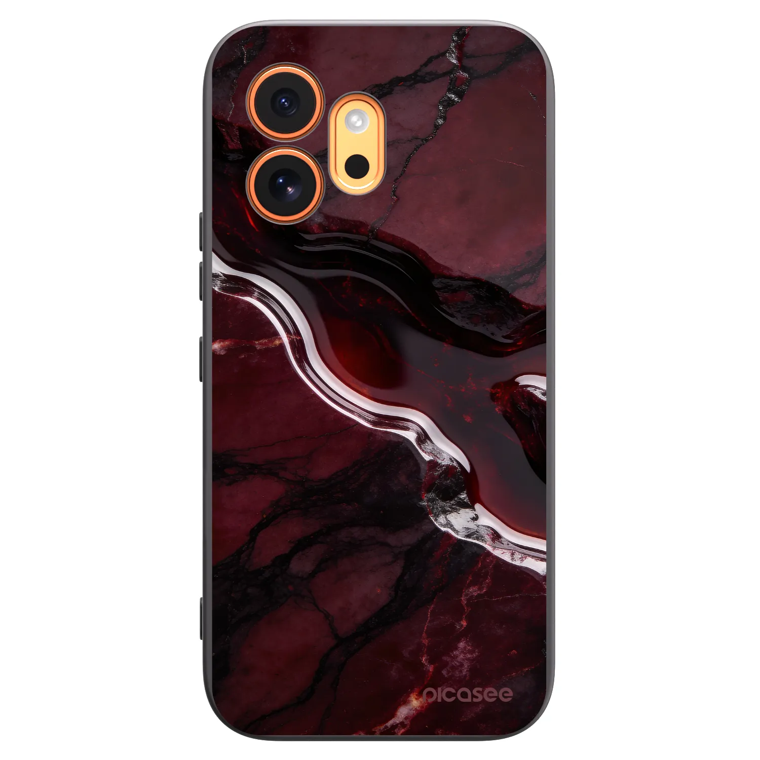 Picasee silikonski črni ovitek za Honor 600 - Cherry stone