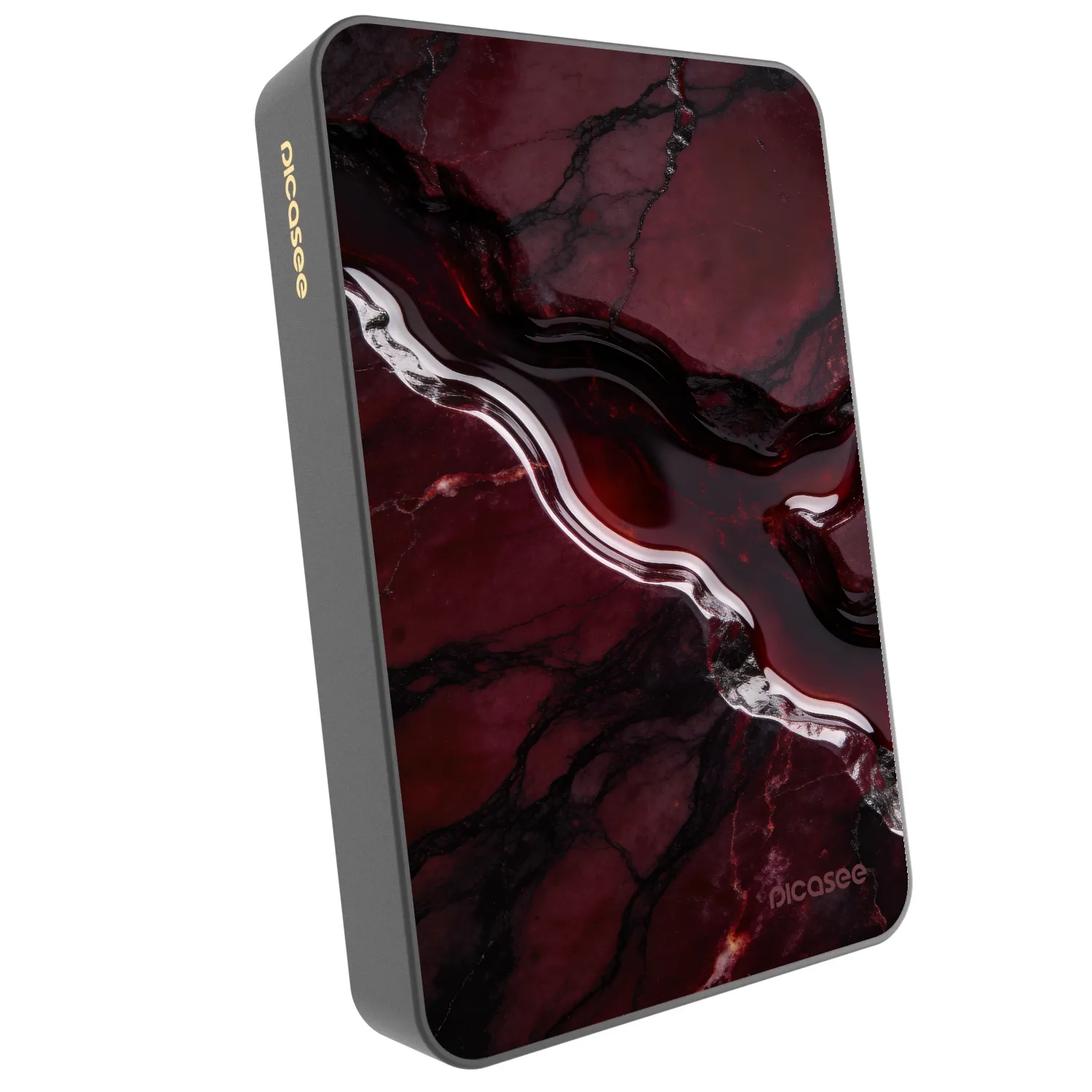 Picasee Prenosna baterija z MagSafe 10 000 mAh Siva - Cherry stone