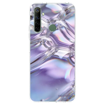 Picasee silikonski prozorni ovitek za Realme 6i - Iridescent bubbles