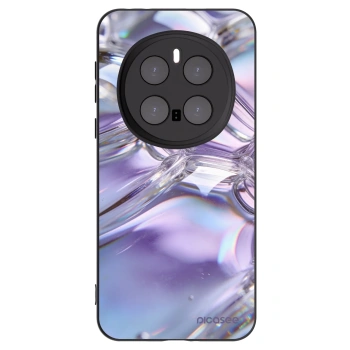 Picasee silikonski črni ovitek za Honor Magic7 Pro 5G - Iridescent bubbles