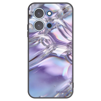 Picasee silikonski črni ovitek za Xiaomi Redmi 15C 4G - Iridescent bubbles