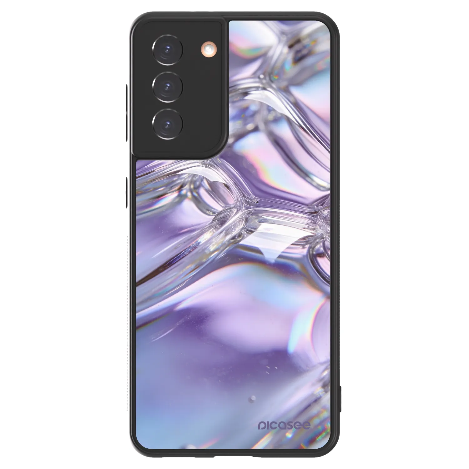 Picasee ULTIMATE CASE za Samsung Galaxy S21 5G G991B - Iridescent bubbles