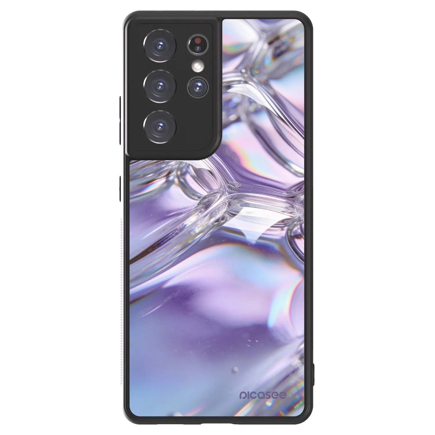 Picasee ULTIMATE CASE za Samsung Galaxy S21 Ultra 5G G998B - Iridescent bubbles