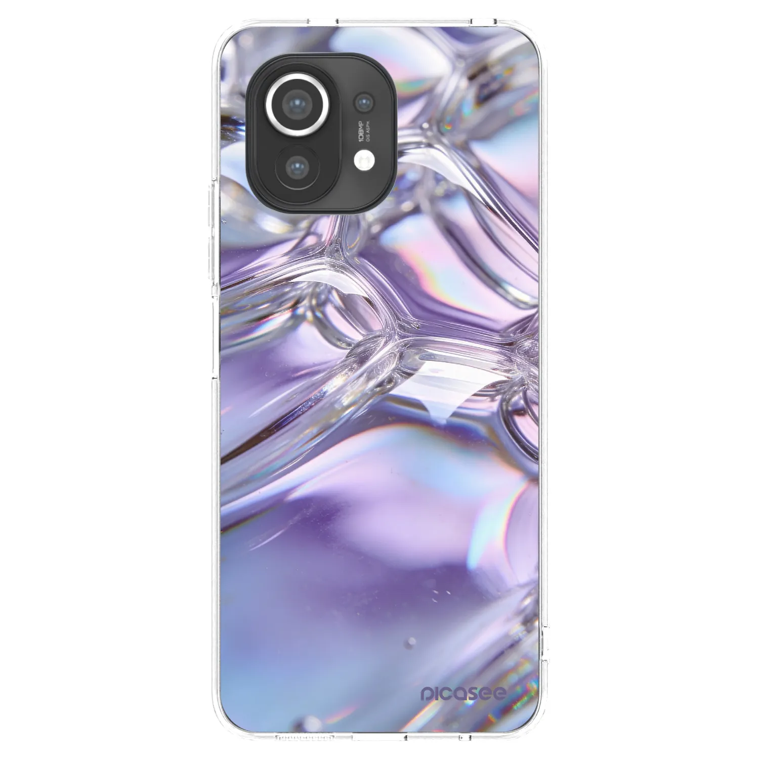 Picasee silikonski prozorni ovitek za Xiaomi Mi 11 - Iridescent bubbles