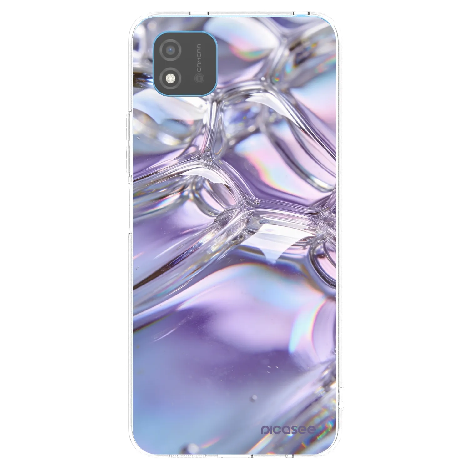 Picasee silikonski prozorni ovitek za Realme C11 (2021) - Iridescent bubbles