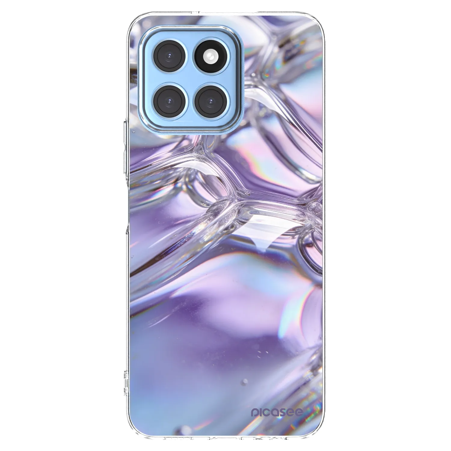 Picasee silikonski prozorni ovitek za Honor X6 - Iridescent bubbles