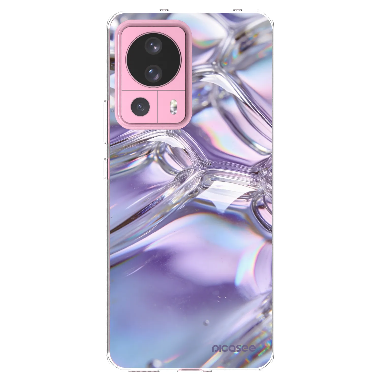 Picasee silikonski prozorni ovitek za Xiaomi 13 Lite - Iridescent bubbles