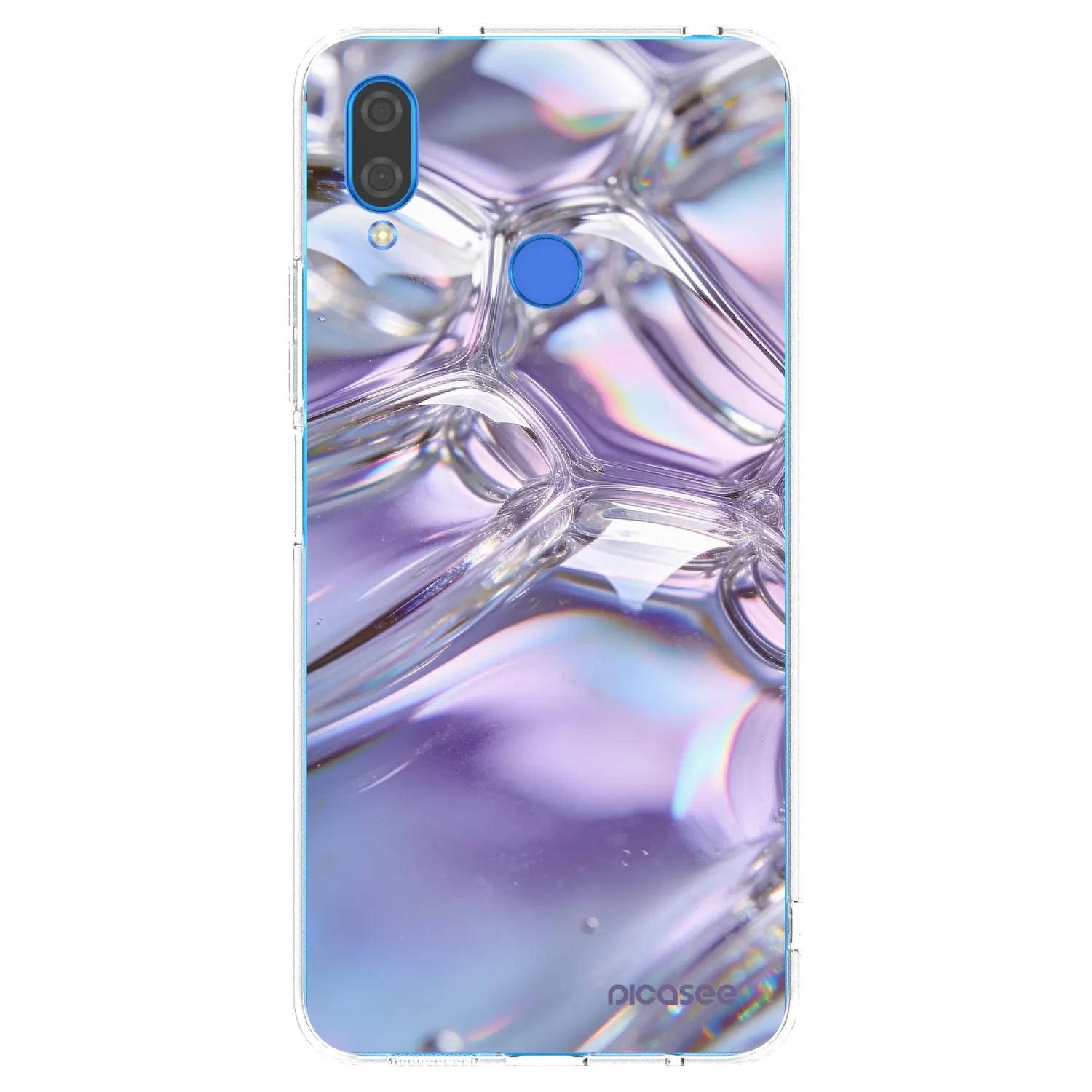 Picasee silikonski prozorni ovitek za Huawei Nova 3 - Iridescent bubbles