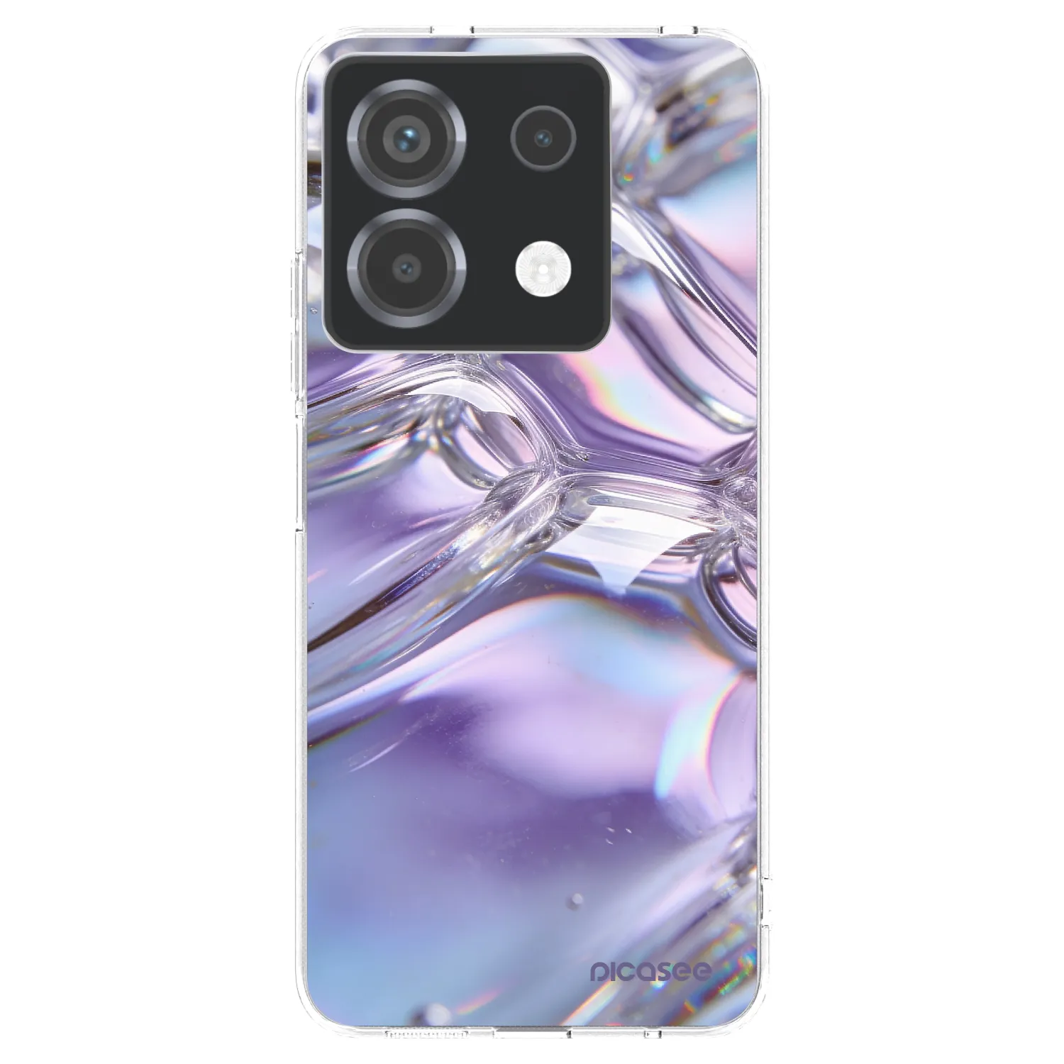 Picasee silikonski prozorni ovitek za Xiaomi Poco X6 - Iridescent bubbles