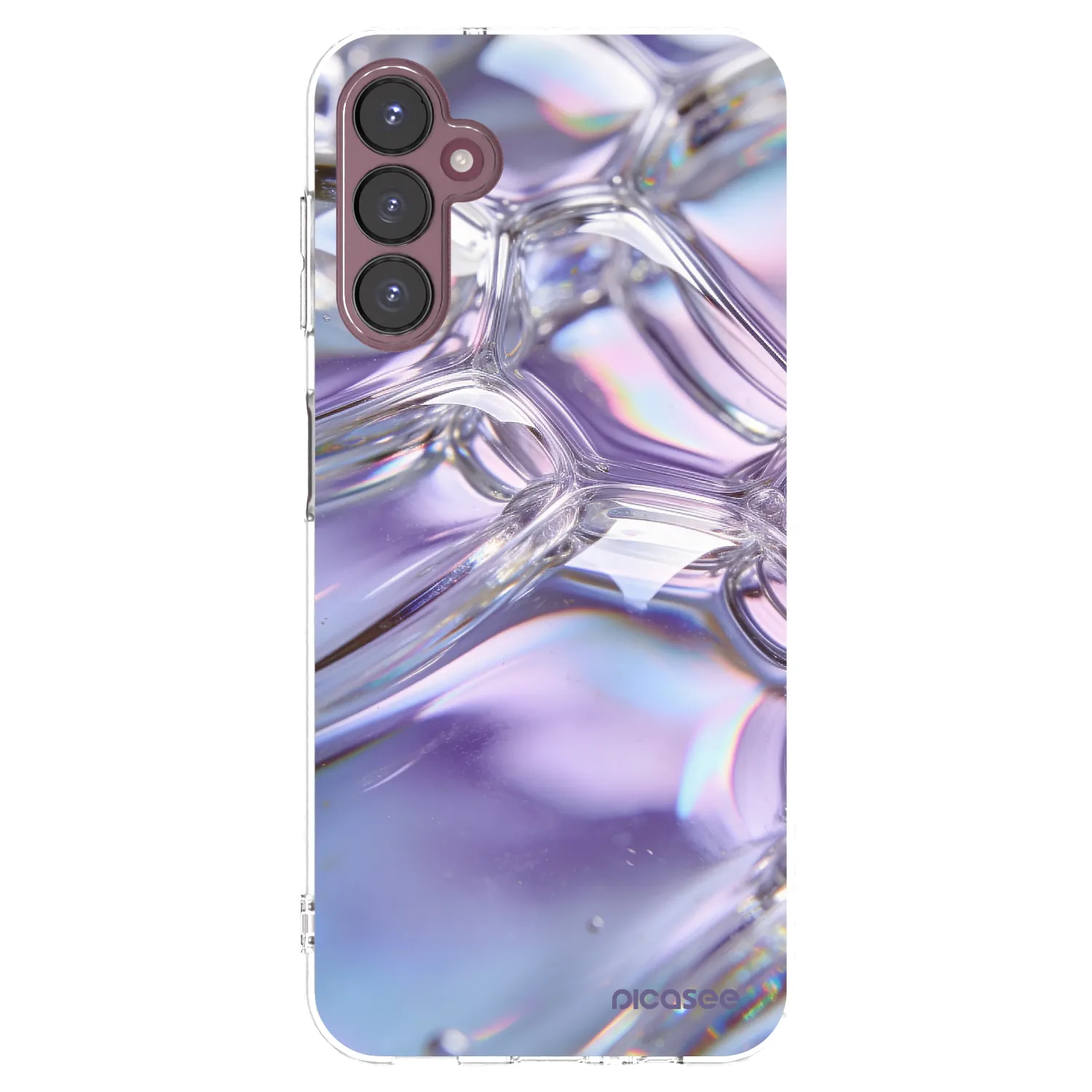 Picasee silikonski prozorni ovitek za Samsung Galaxy A05s A057G - Iridescent bubbles