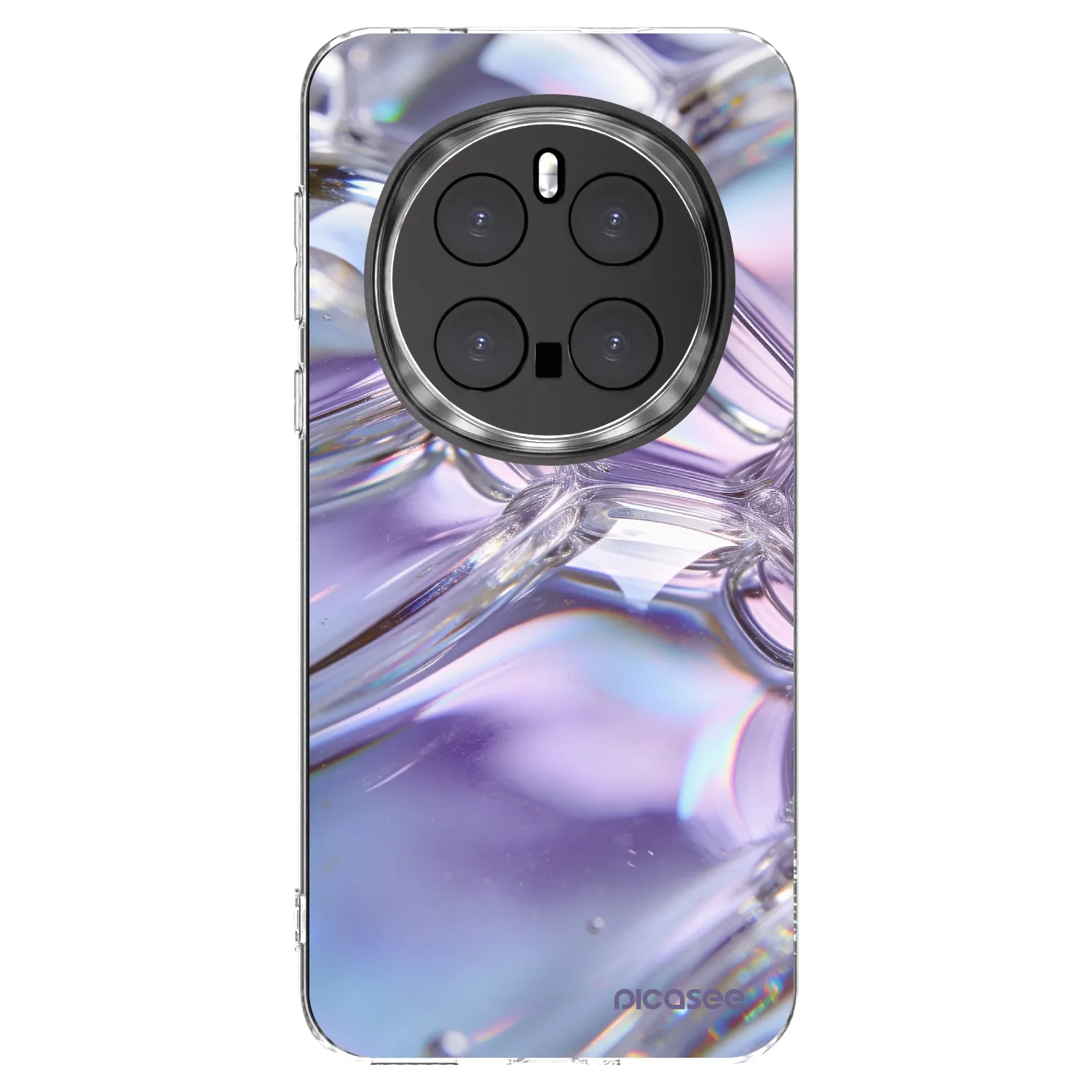 Picasee silikonski prozorni ovitek za Honor Magic7 Pro 5G - Iridescent bubbles
