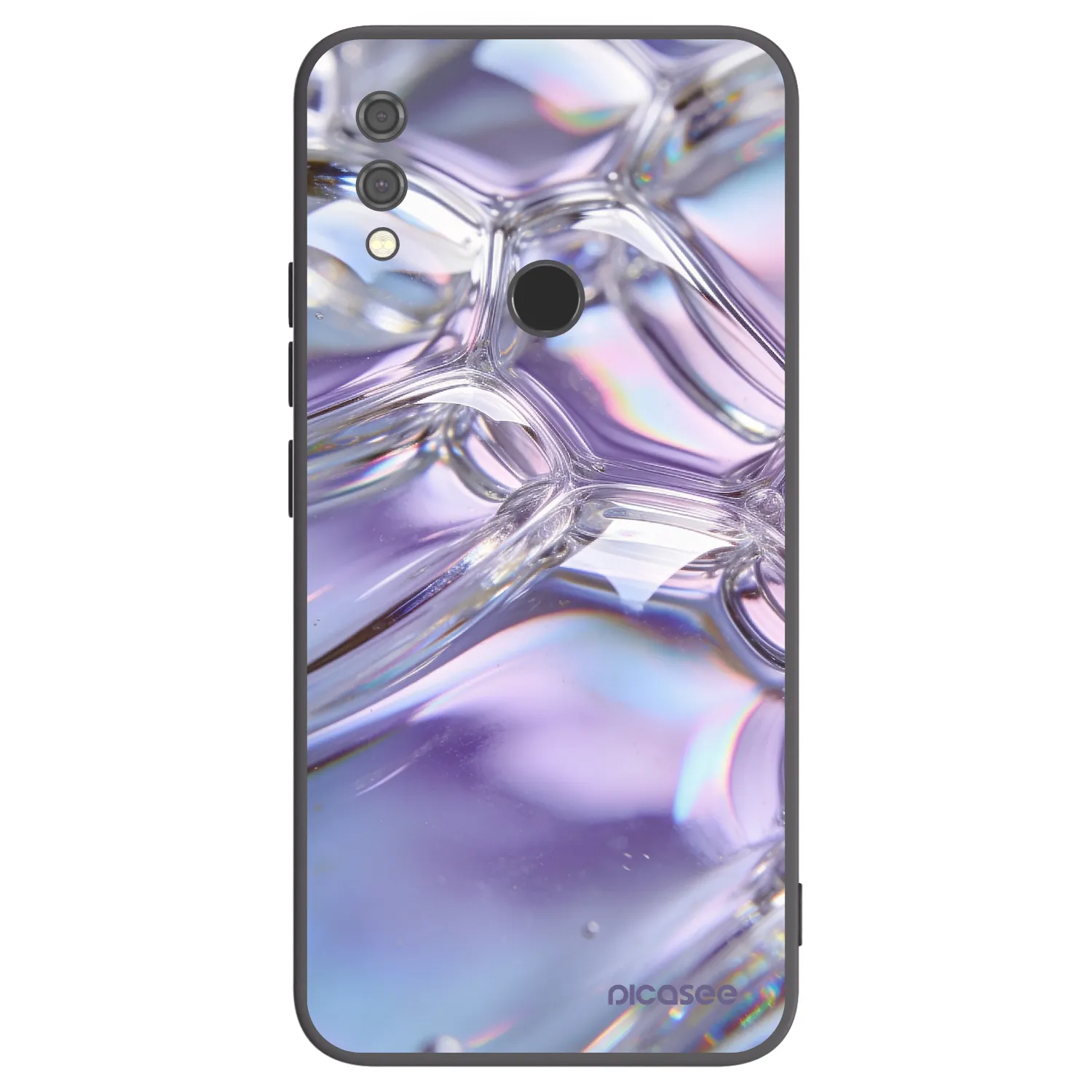 Picasee silikonski črni ovitek za Xiaomi Redmi Note 7 - Iridescent bubbles