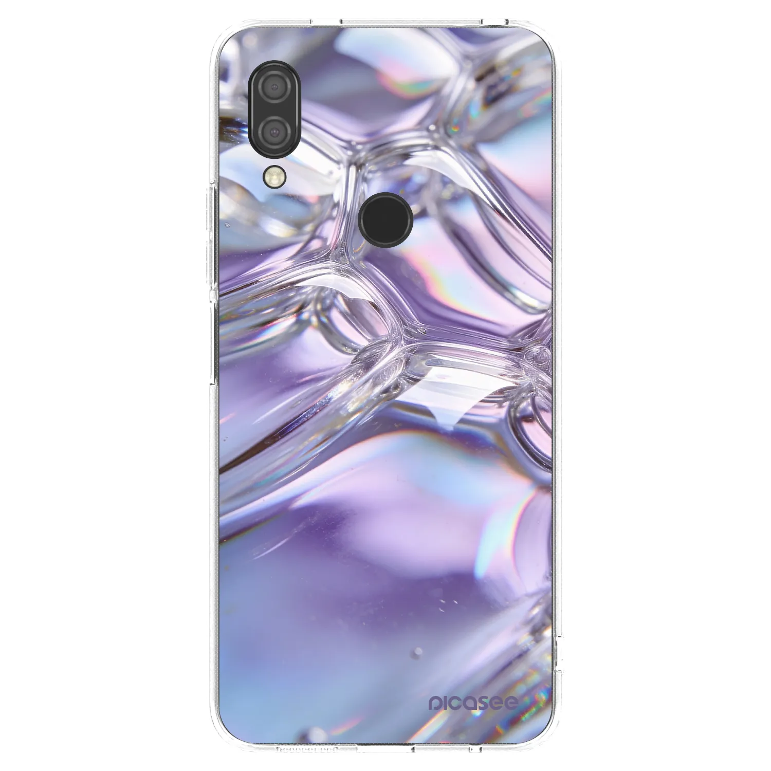 Picasee silikonski prozorni ovitek za Xiaomi Redmi 7 - Iridescent bubbles
