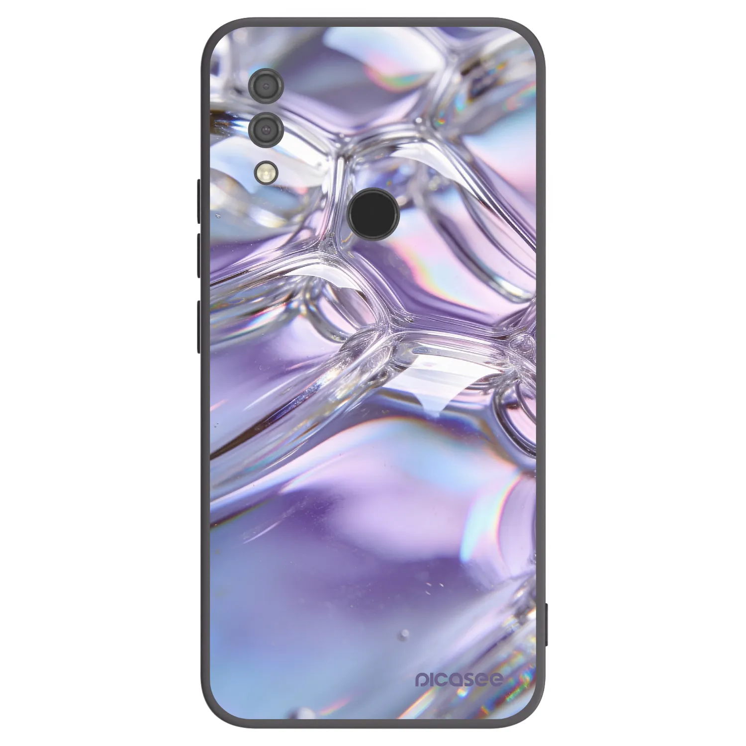 Picasee silikonski črni ovitek za Xiaomi Redmi 7 - Iridescent bubbles