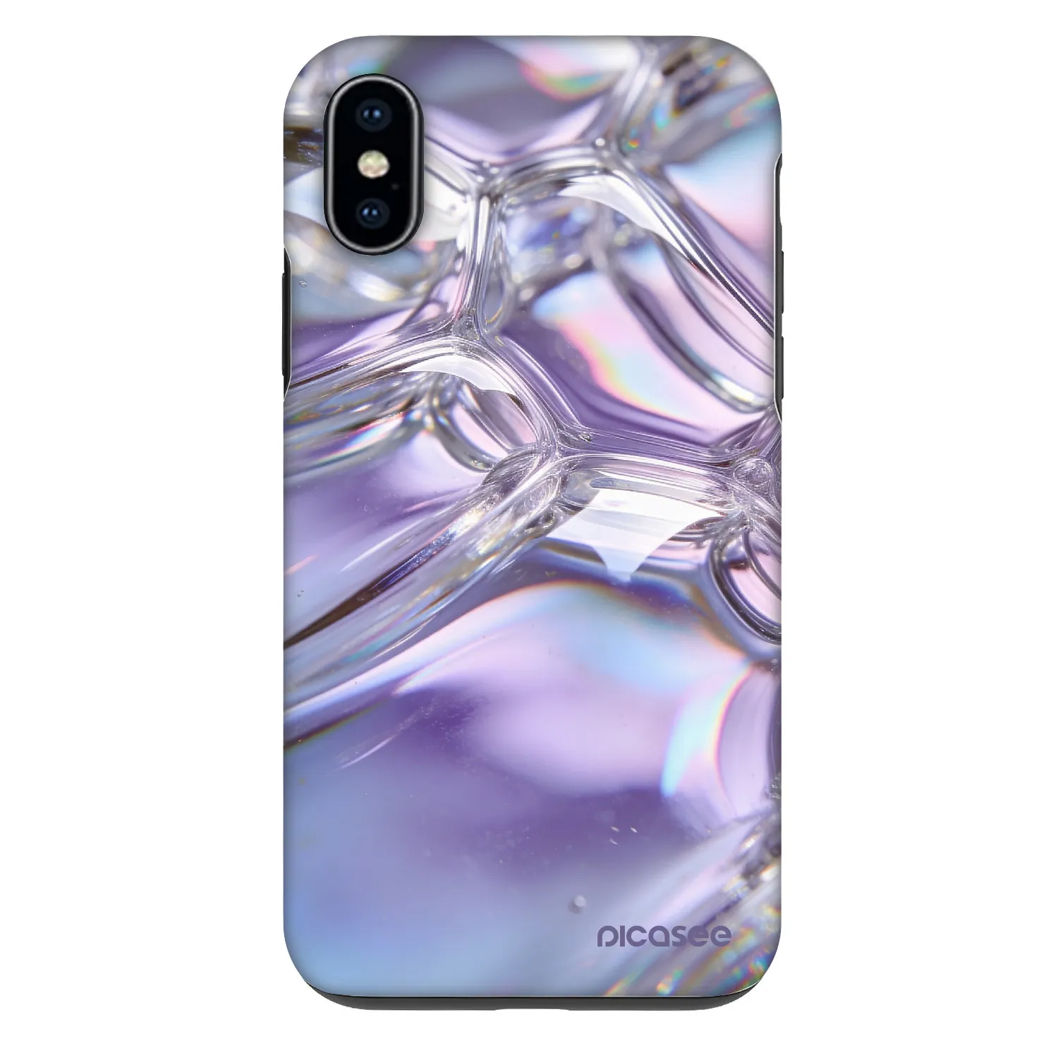 Picasee Fashion Case za Apple iPhone X/XS - Iridescent bubbles