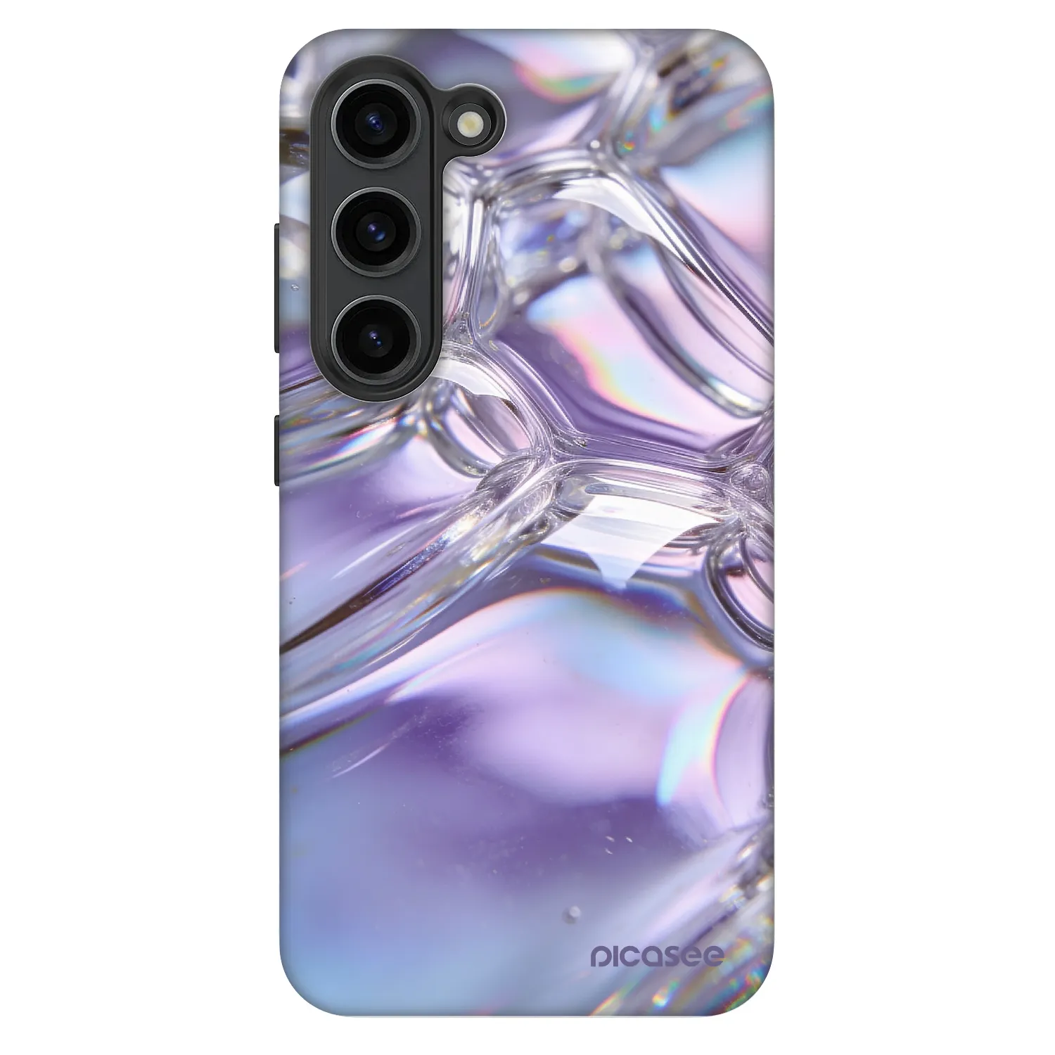 Picasee Fashion Case za Samsung Galaxy S23 5G - Iridescent bubbles
