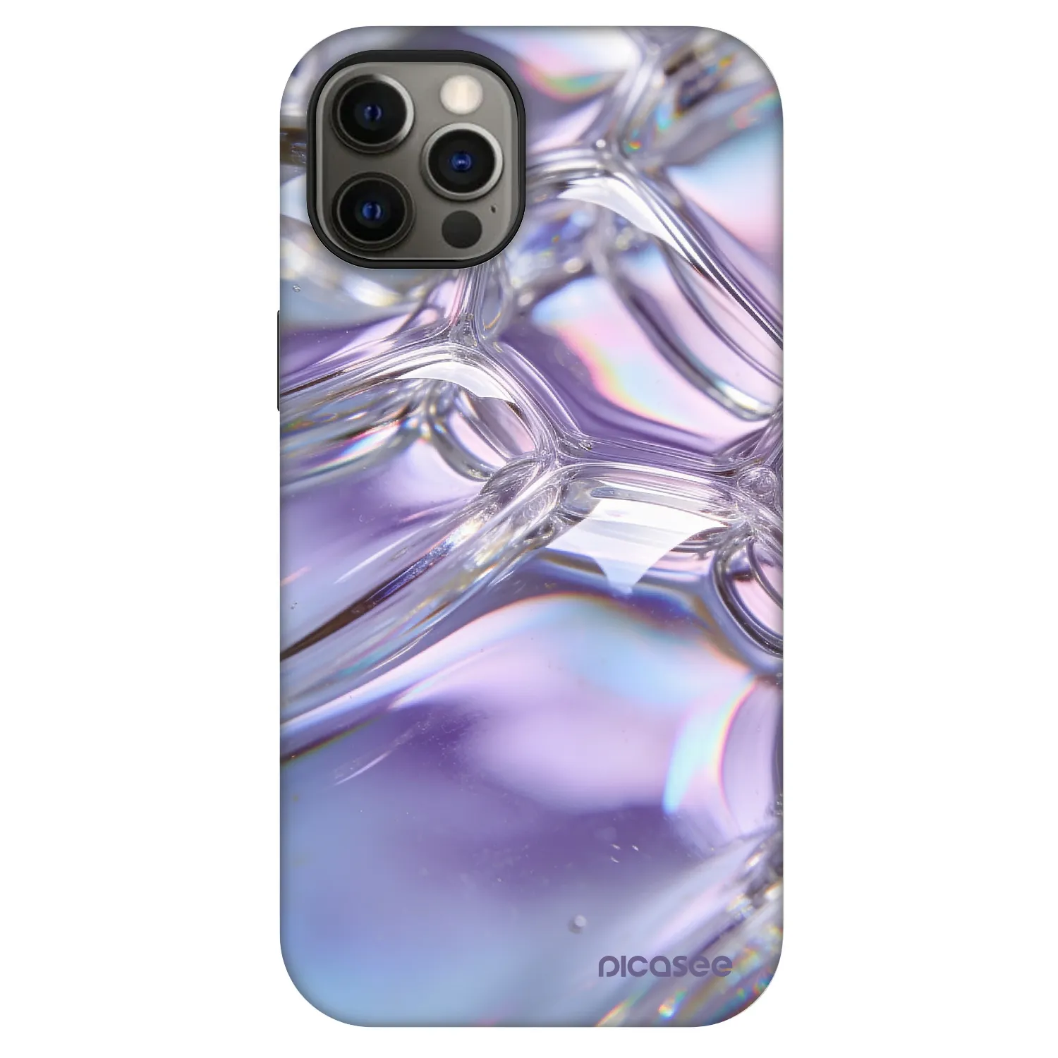 Picasee Fashion Case MagSafe za Apple iPhone 12 Pro - Iridescent bubbles