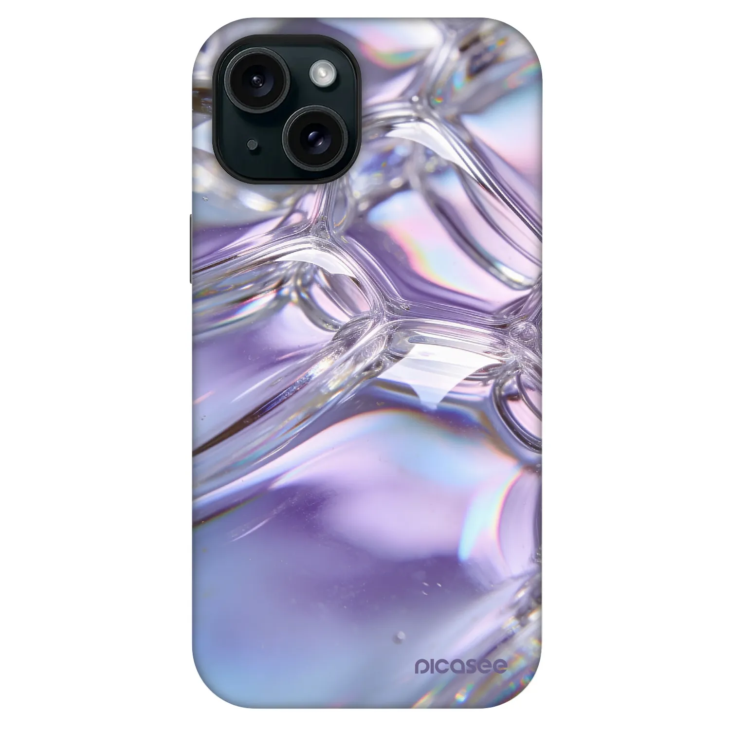 Picasee Fashion Case MagSafe za Apple iPhone 13 - Iridescent bubbles