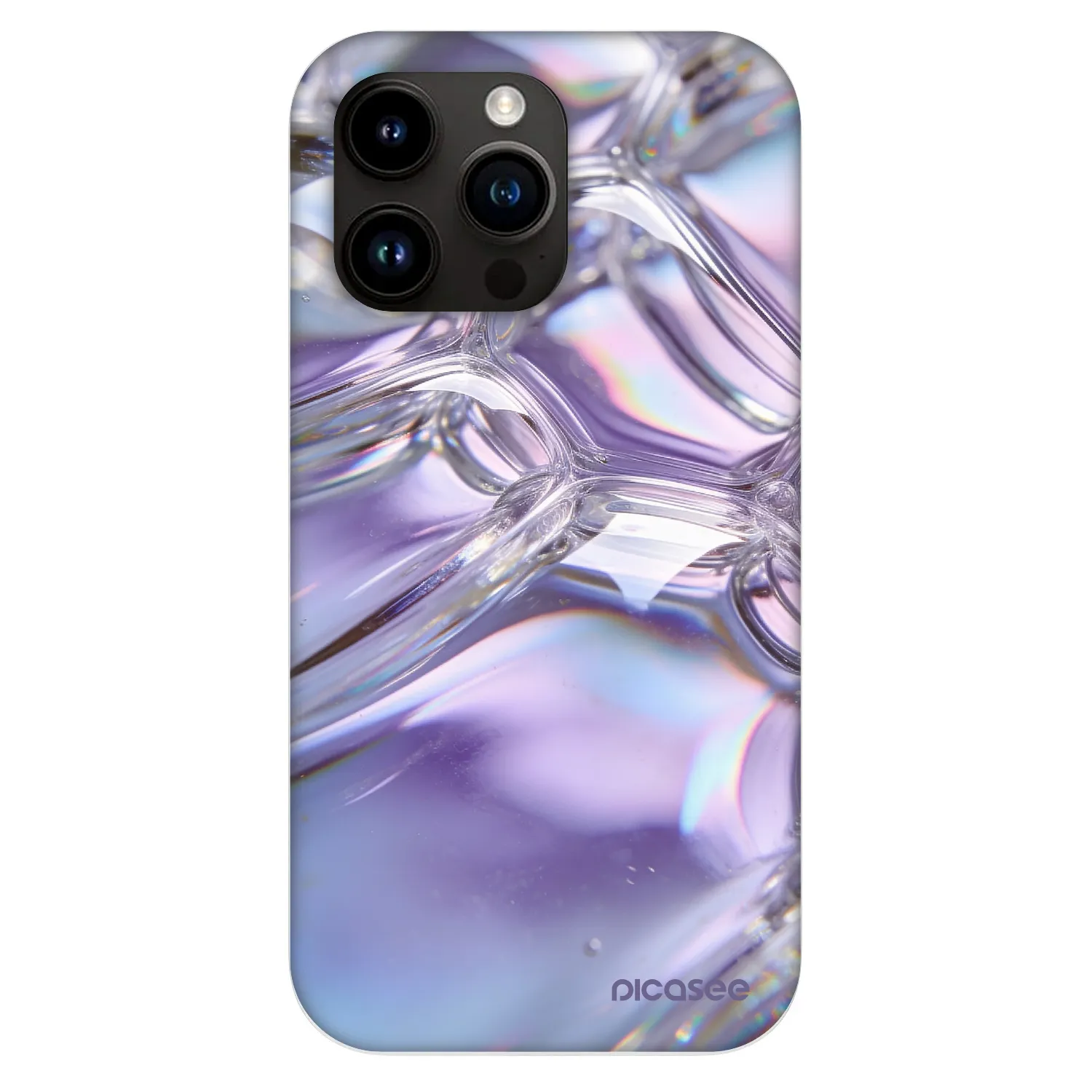Picasee Fashion Case MagSafe za Apple iPhone 13 Pro - Iridescent bubbles