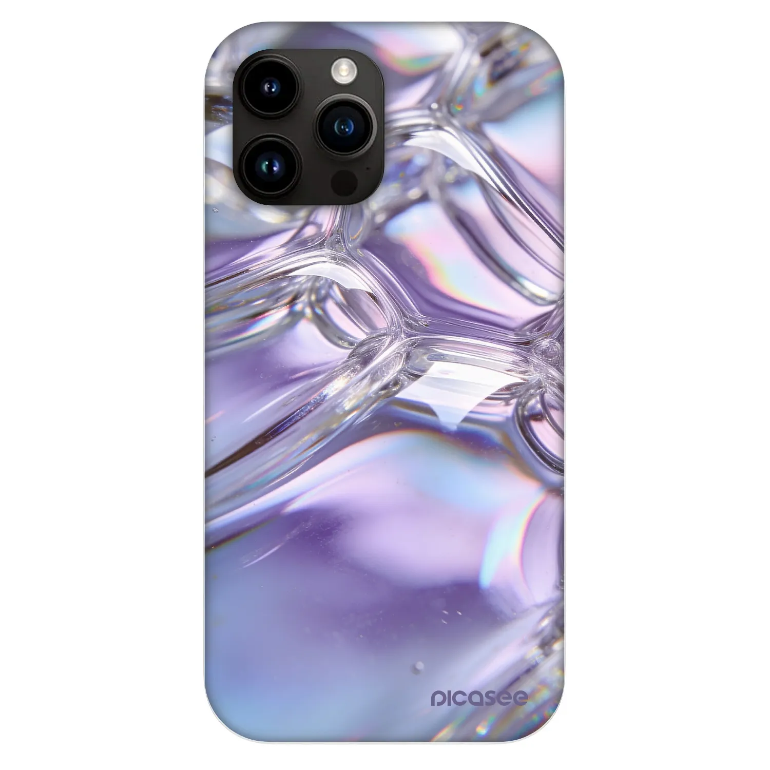 Picasee Fashion Case MagSafe za Apple iPhone 13 Pro Max - Iridescent bubbles