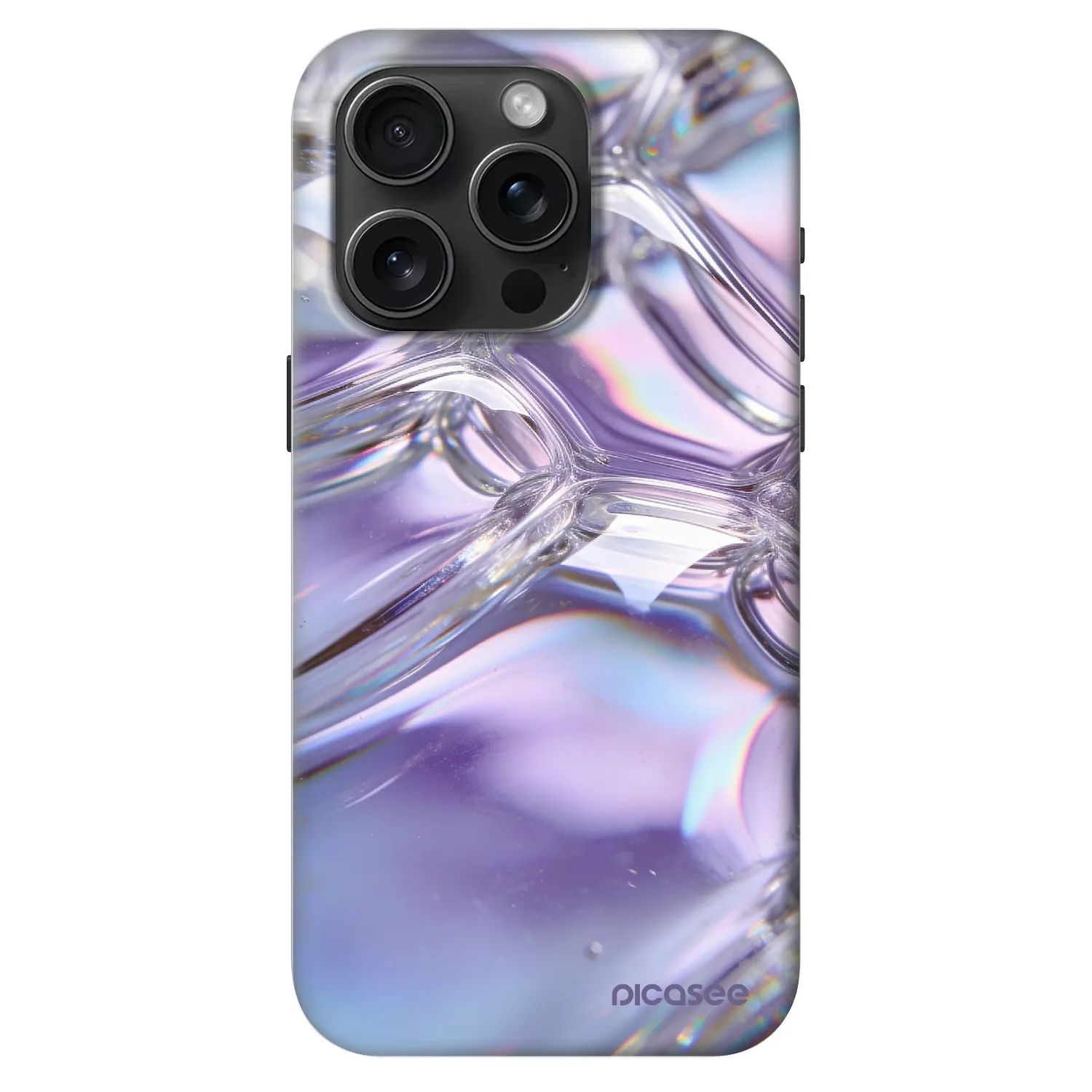 Picasee Fashion Case MagSafe za Apple iPhone 15 Pro - Iridescent bubbles