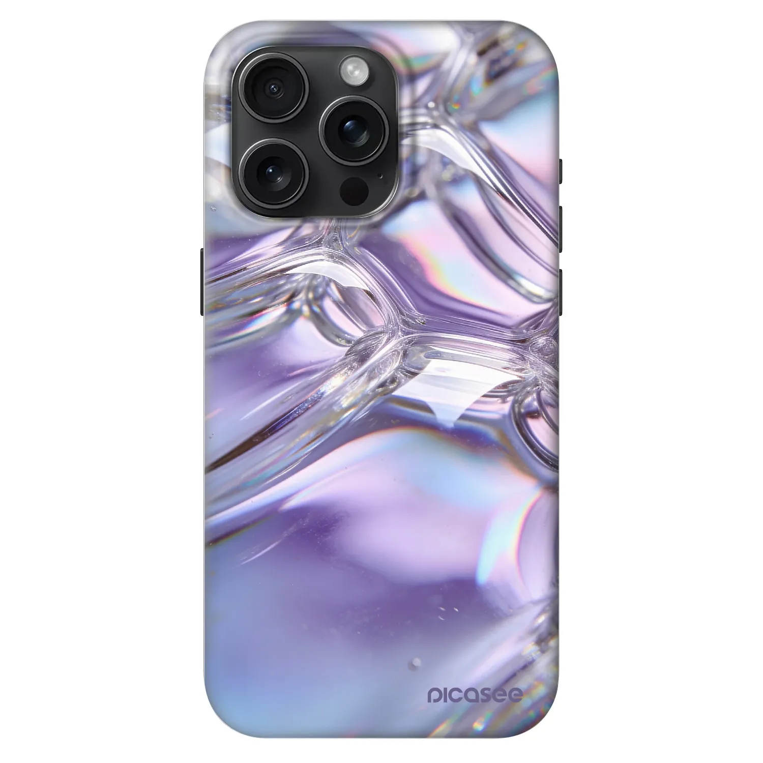 Picasee Fashion Case MagSafe za Apple iPhone 15 Pro Max - Iridescent bubbles