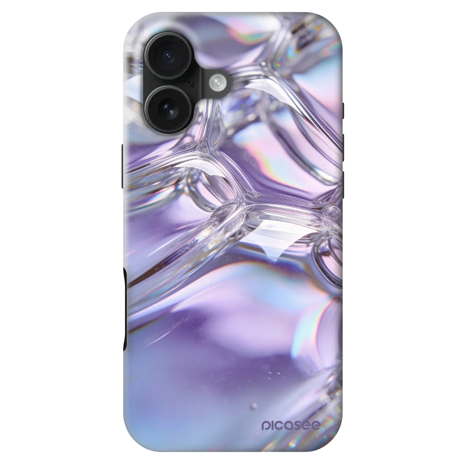 Picasee Fashion Case MagSafe za Apple iPhone 16 - Iridescent bubbles