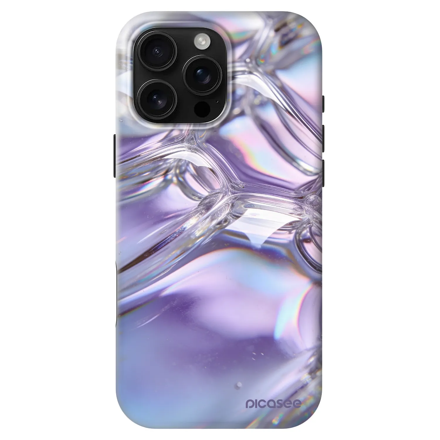 Picasee Fashion Case MagSafe za Apple iPhone 16 Pro Max - Iridescent bubbles