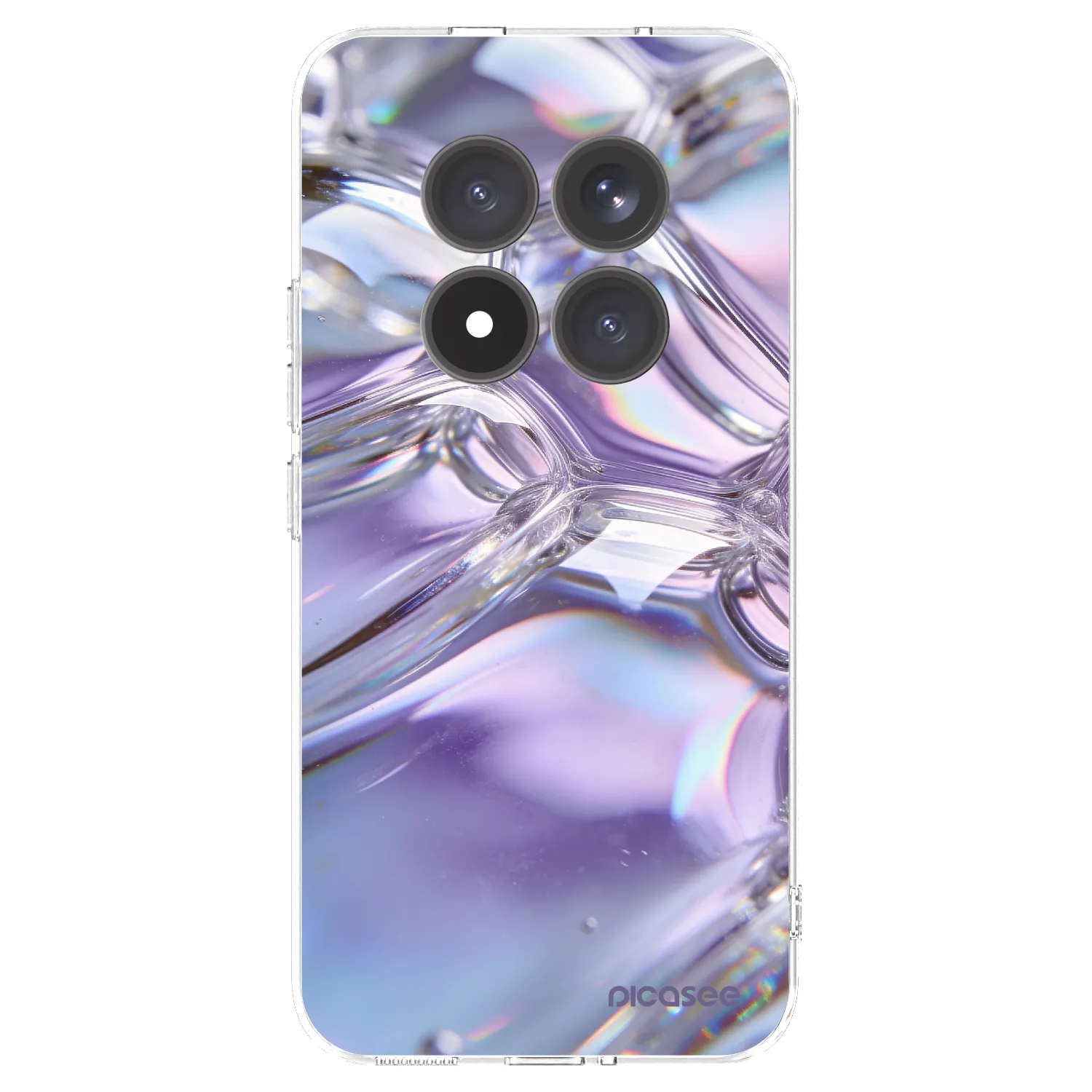 Picasee silikonski prozorni ovitek za Xiaomi Redmi Note 15 Pro+ - Iridescent bubbles
